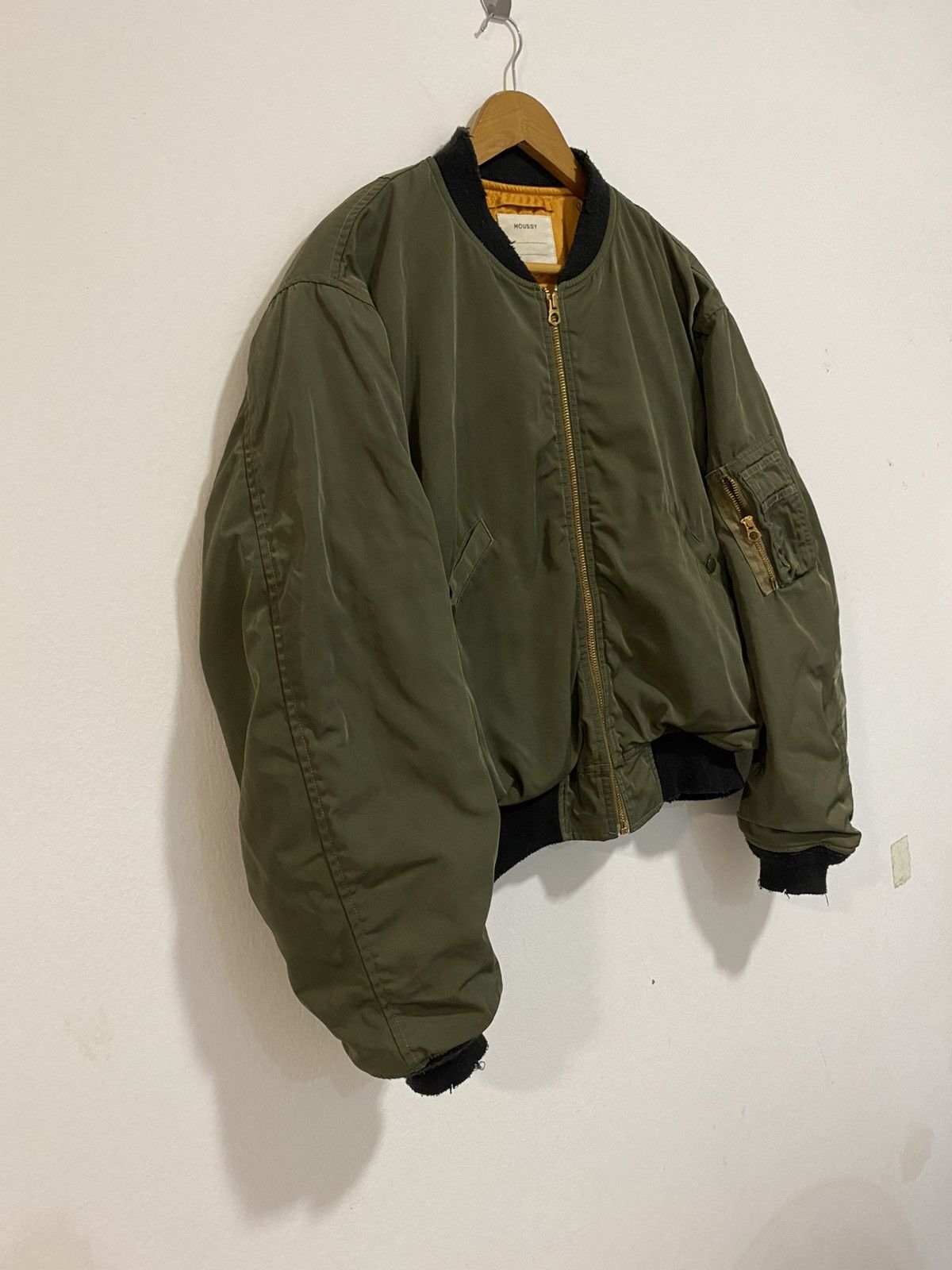 Vintage Vintage Moussy Military Style Bomber Jacket Size US M / EU 48-50 / 2 - 2 Thumbnail