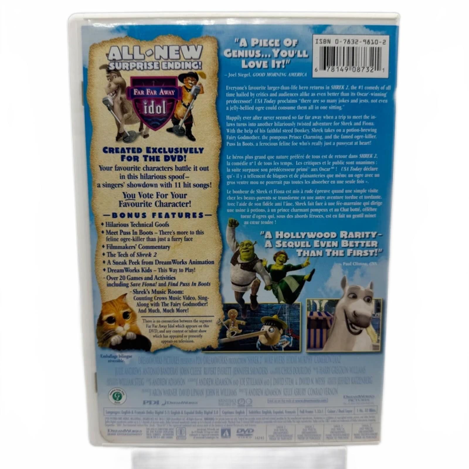 Other Shrek 2 (2004) - DVD Movie - Animated Comedy Size ONE SIZE - 2 Thumbnail