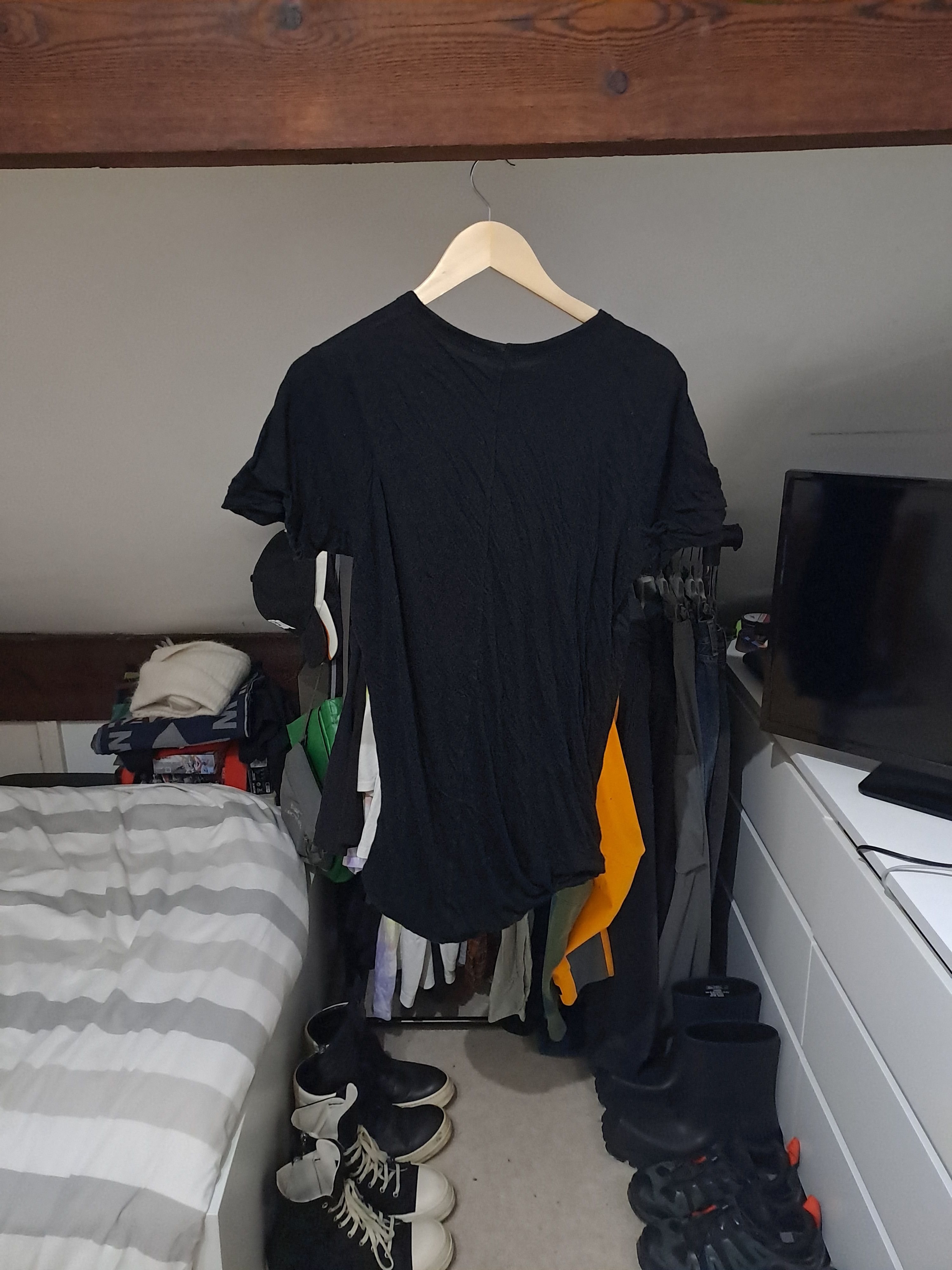 Rick Owens Rick Owens Black Double T-Shirt Size US M / EU 48-50 / 2 - 2 Thumbnail