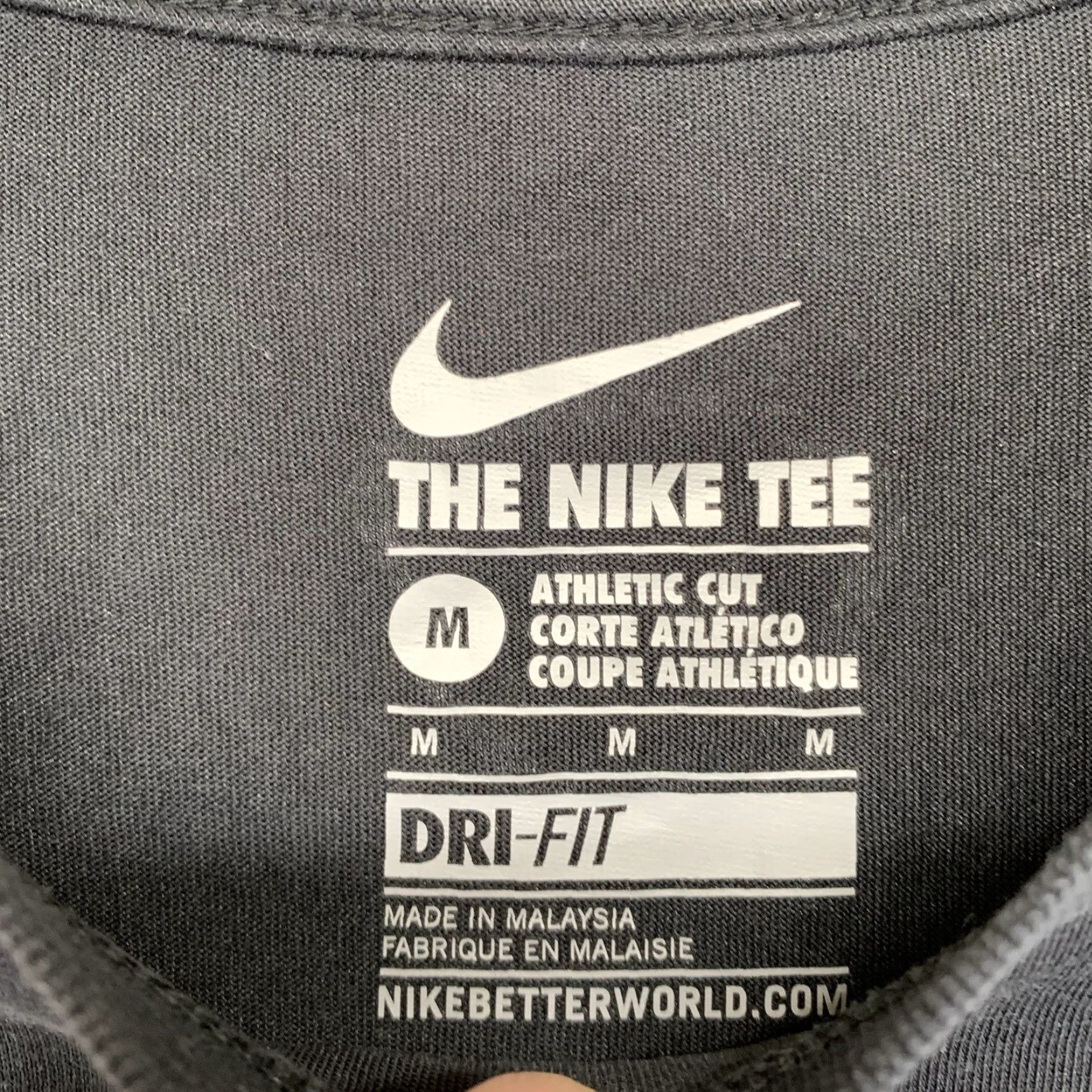 Nike Nike Shirt Adult Medium Athletic T-Shirt Dri-Fit Just Do It Graphic Black Mens M Size US M / EU 48-50 / 2 - 7 Thumbnail
