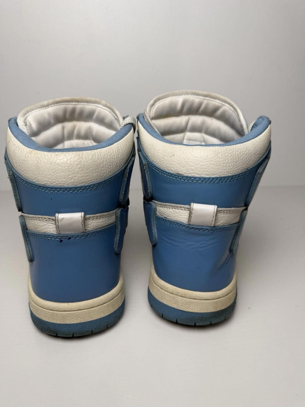 Amiri Amiri Leather High Top Sneakers Blue White Sz 11 EU 44 Italy Size US 11 / EU 44 - 4 Thumbnail