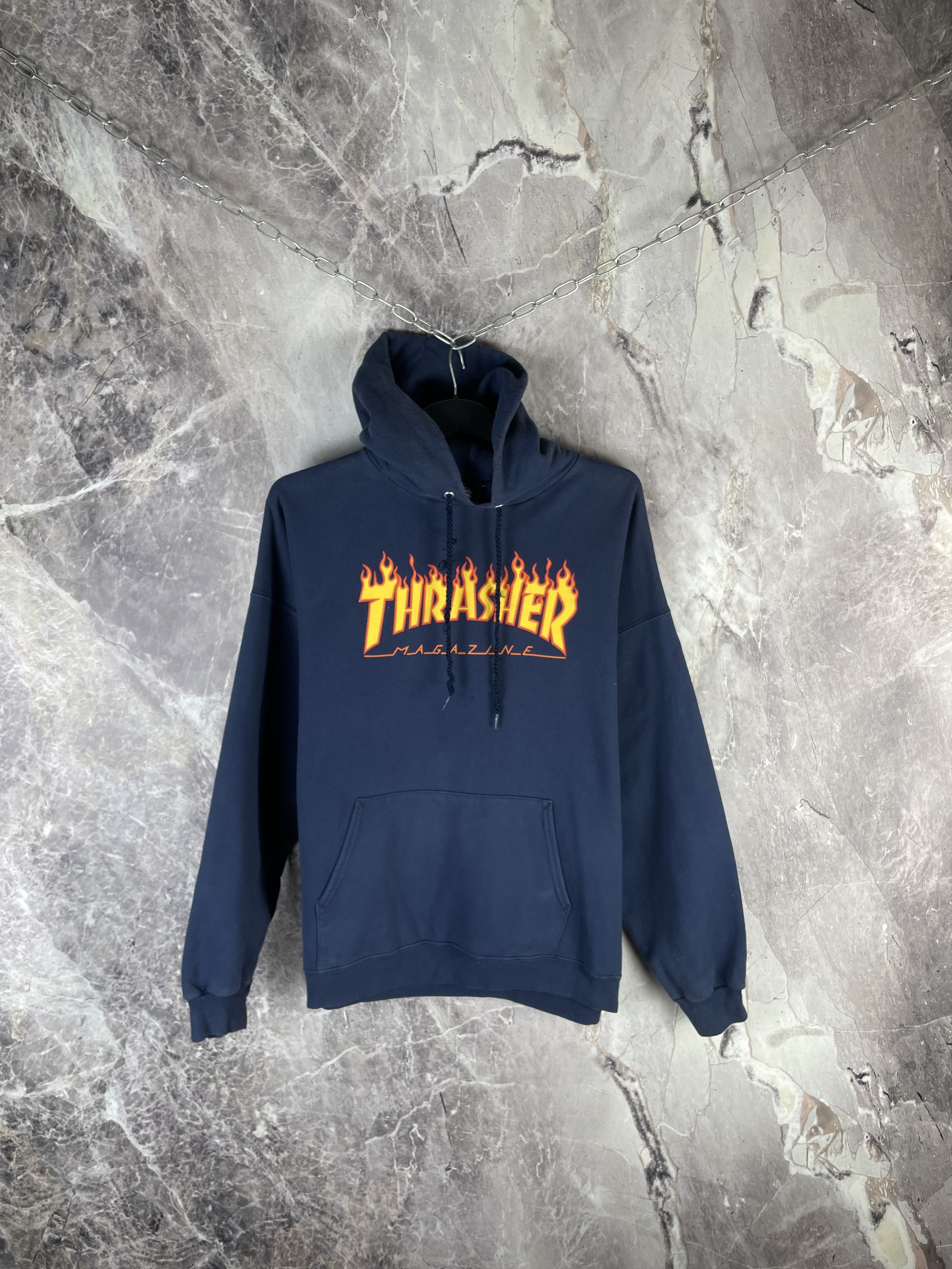 Thrasher Vintage Thrasher Magazine Flame Graphic Hoodie Size US XL / EU 56 / 4 - 1 Thumbnail