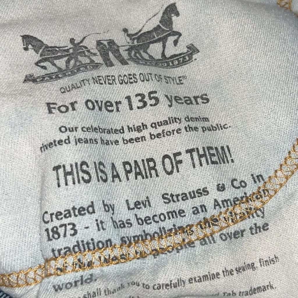 Levi's Levi's 505 blue jeans with a unique cut out design Size US 42 / EU 58 - 5 Thumbnail