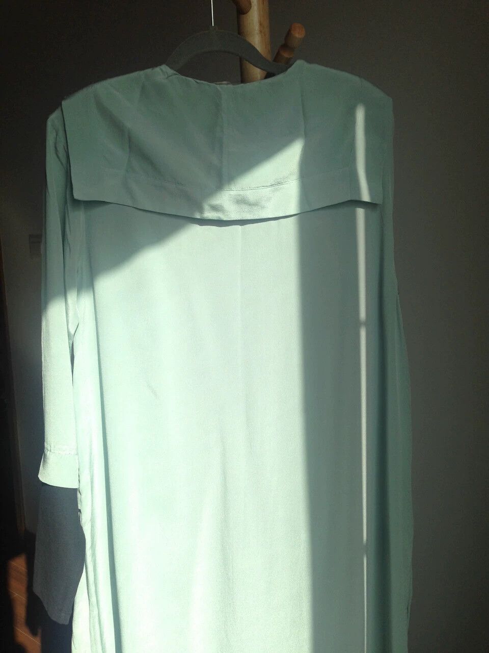 Other Exception Baby Blue Silk Cardigan CottonSleeve New Tags Size XS / US 0-2 / IT 36-38 - 5 Thumbnail