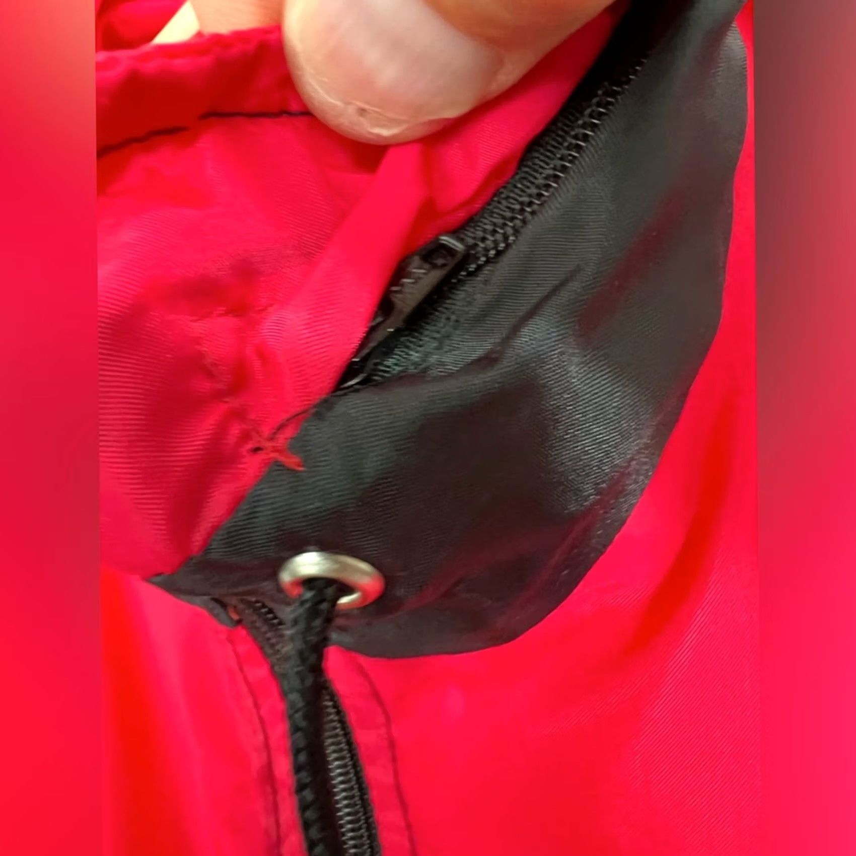 Nike VINTAGE Nike Jacket Windbreaker HOODED MEDIUM 1990’s VTG Rare CLEAN Womens Black Polyester Size M / US 6-8 / IT 42-44 - 5 Thumbnail