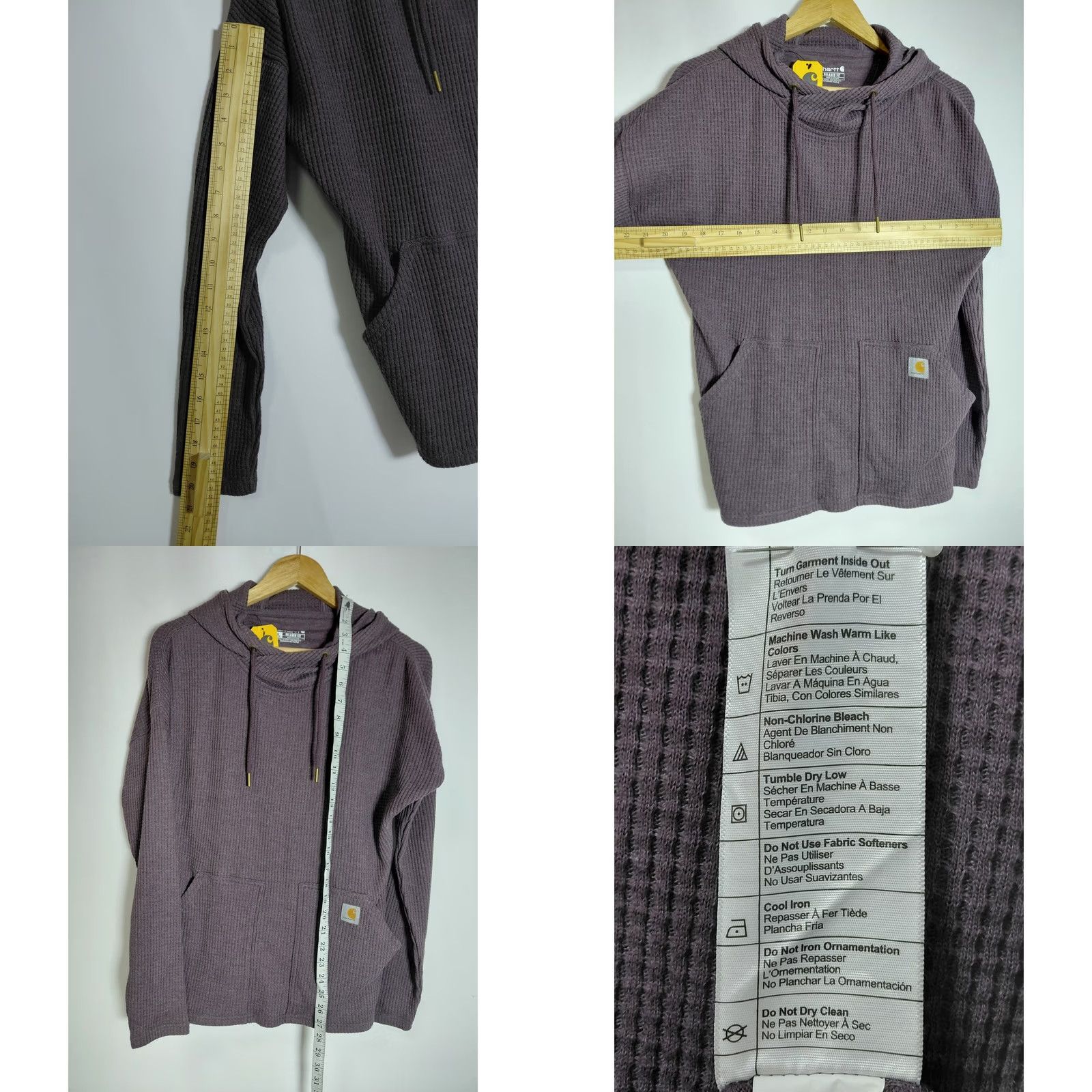 Carhartt Carhartt Hooded Relaxed Fit Hoodie Purple Solid Knit Size S Men Size US S / EU 44-46 / 1 - 8 Thumbnail