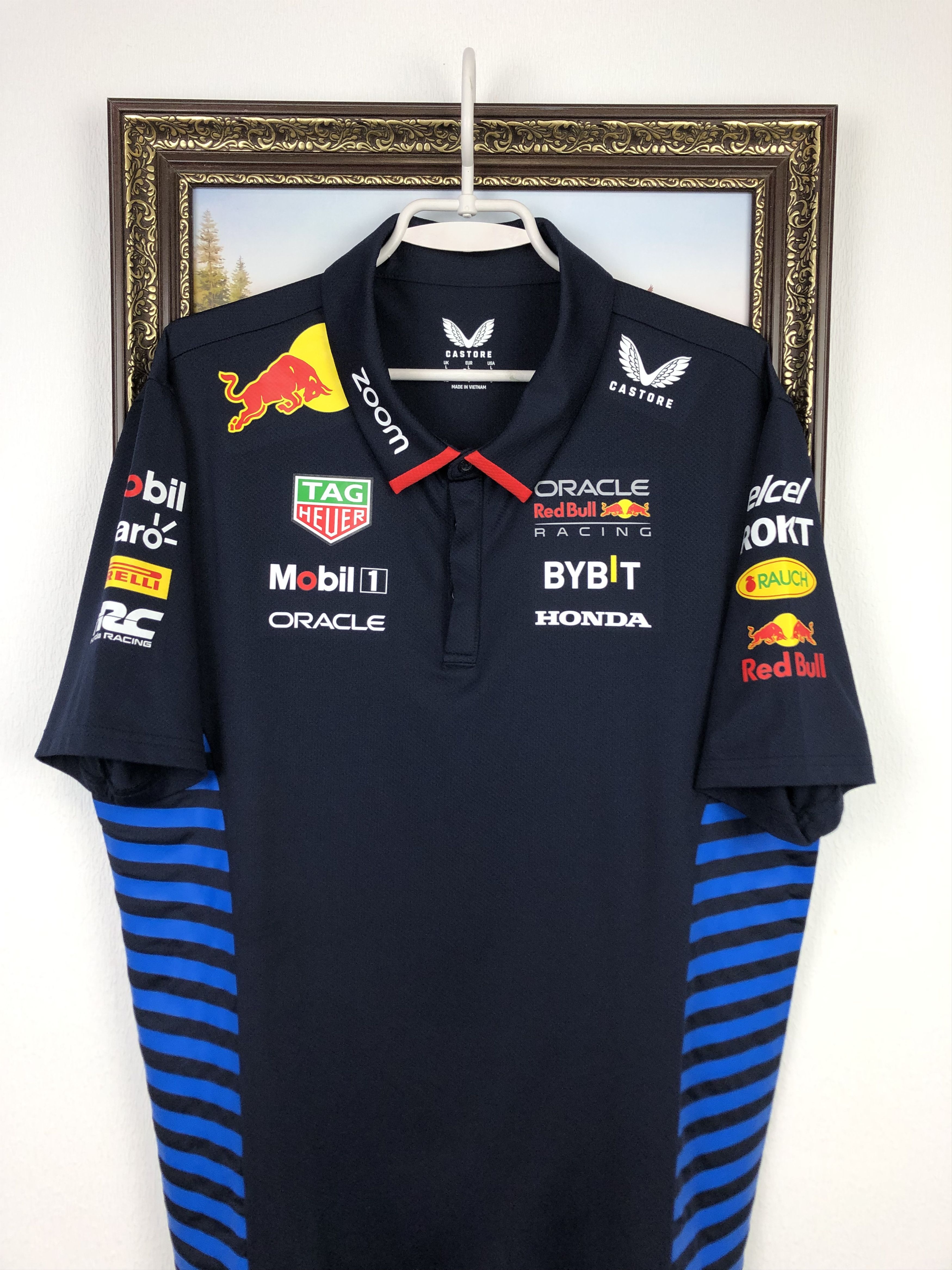 Castore Castore Navy Red Bull Racing 2024 Team Polo F1 Shirt Tee Size US L / EU 52-54 / 3 - 2 Thumbnail