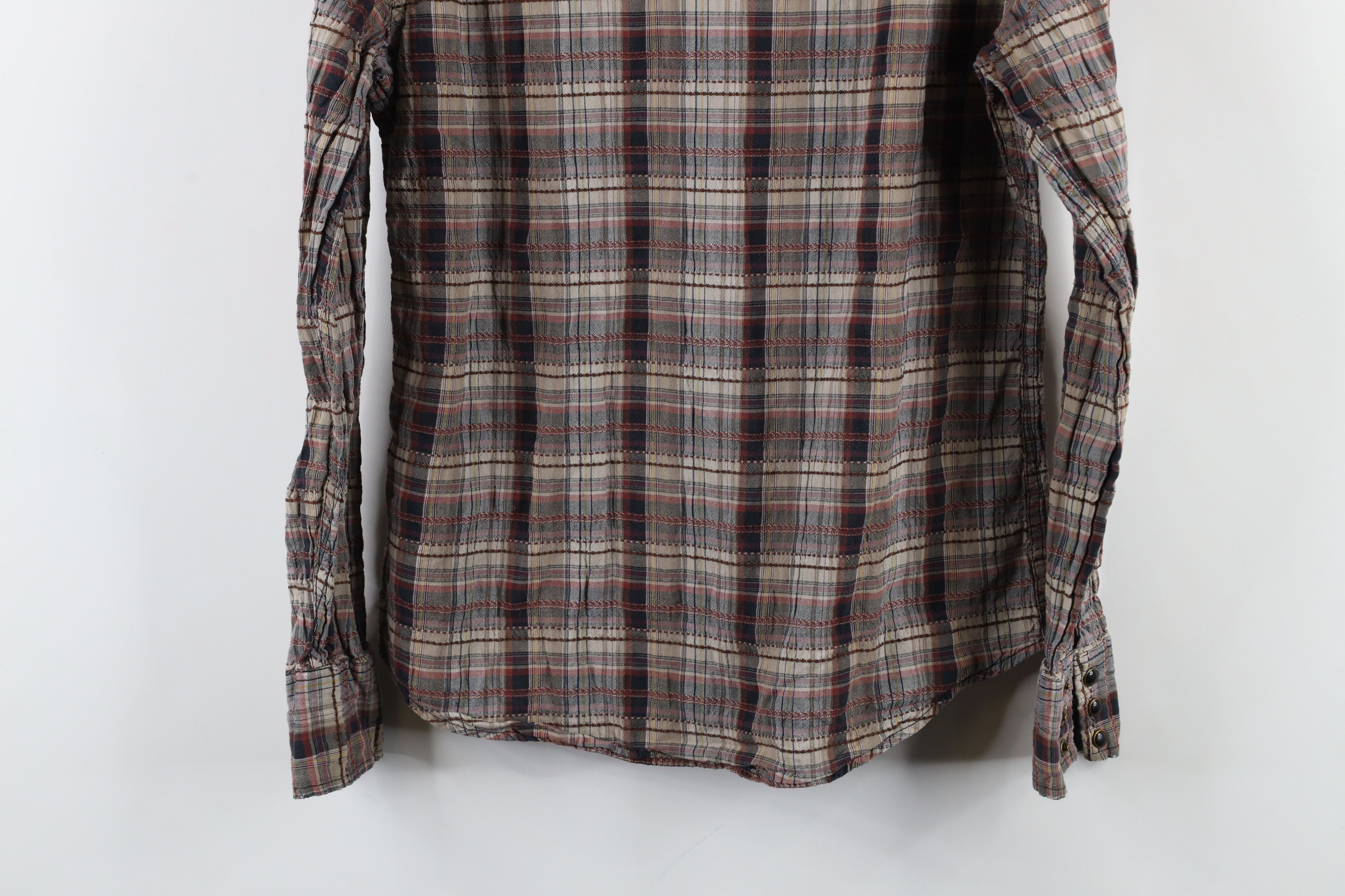 Salt Valley × Vintage Salt Valley Western Cowboy Snap Button Collared Shirt Plaid Size US XS / EU 42 / 0 - 14 Thumbnail