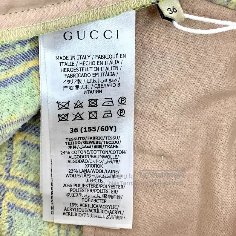 Gucci Gucci 23 light green plaid cotton casual woven tweed short Size 24" / US 00 / IT 34 - 6 Thumbnail