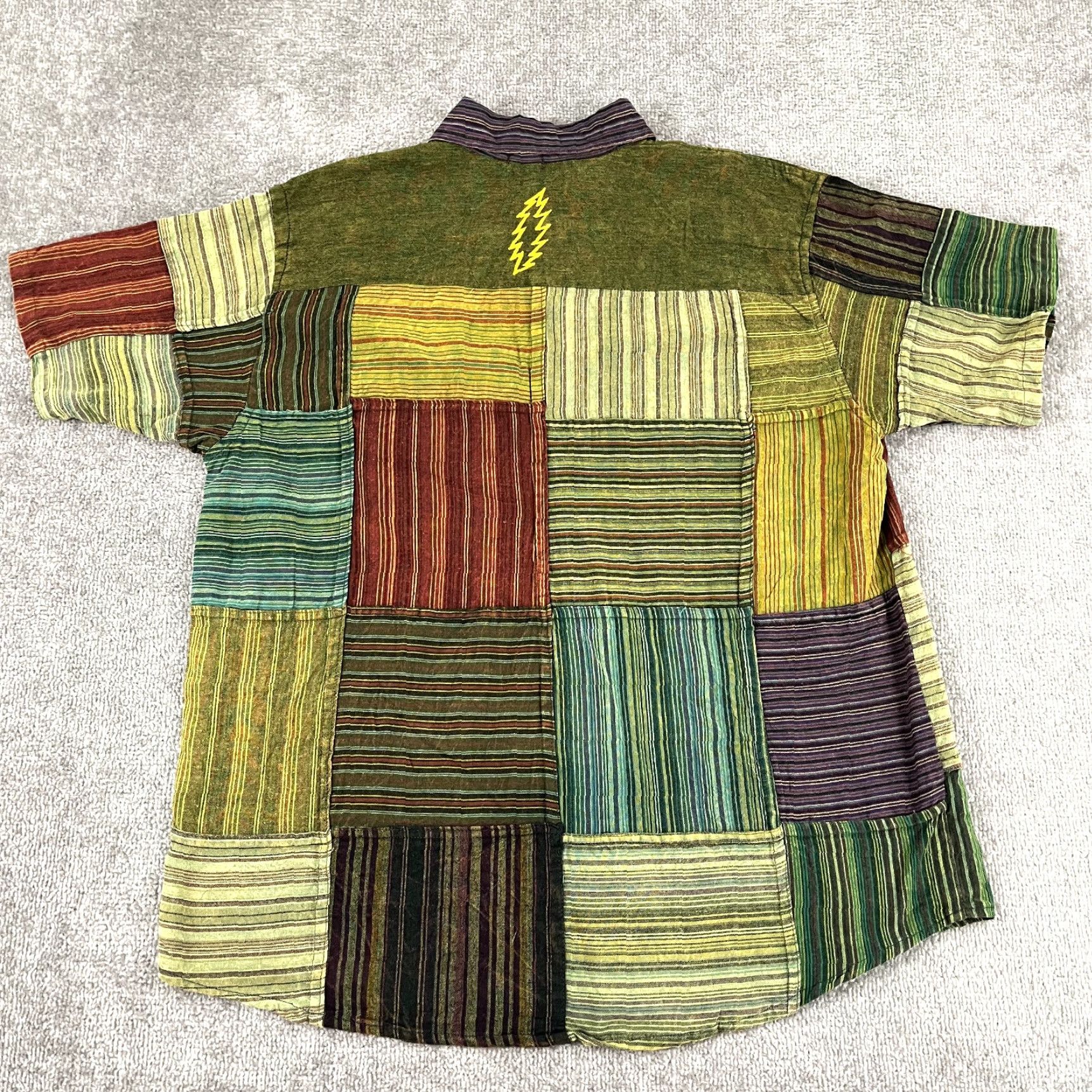 Etro Grateful Dead Shirt Mens Medium Patchwork Button Up Hippie Retro Band Deadheads Multicolor Size US M / EU 48-50 / 2 - 3 Thumbnail