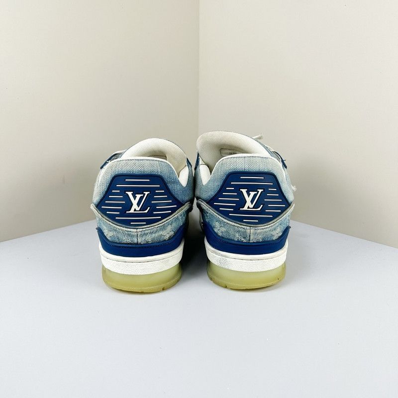Louis Vuitton Louis Vuitton Stylish Blue Sneakers for Men - Size US 8.5 / EU 41-42 - 3 Thumbnail