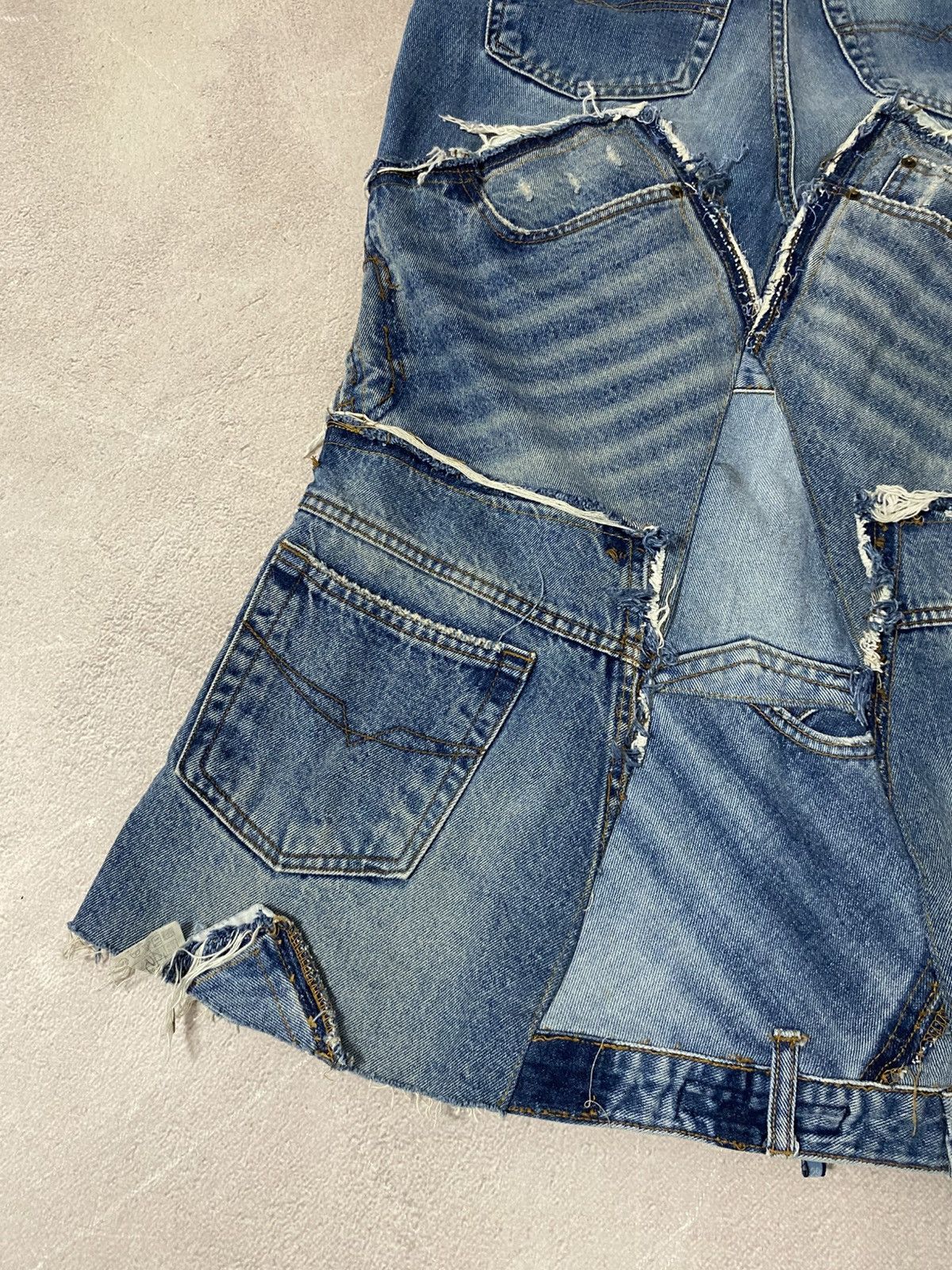 Vintage Avant Garde denim vintage custom y2k skirt Size 29" - 8 Thumbnail
