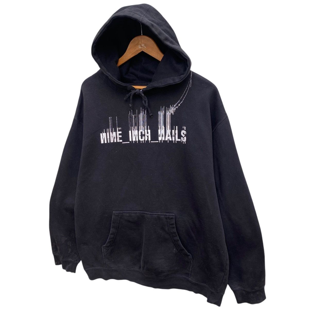 Band Tees × Vintage 💥 VTG NINE INCH NAILS LIVE WITH TEETH HOODIE SWEATER Size US XL / EU 56 / 4 - 2 Thumbnail