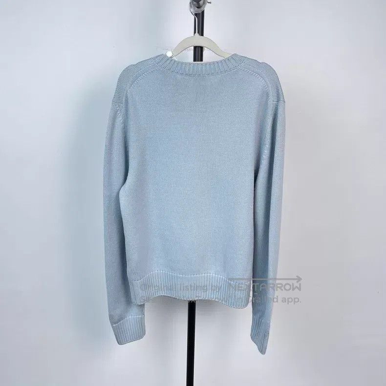 Dior Dior Wool flower sweater light blue Size US M / EU 48-50 / 2 - 2 Thumbnail
