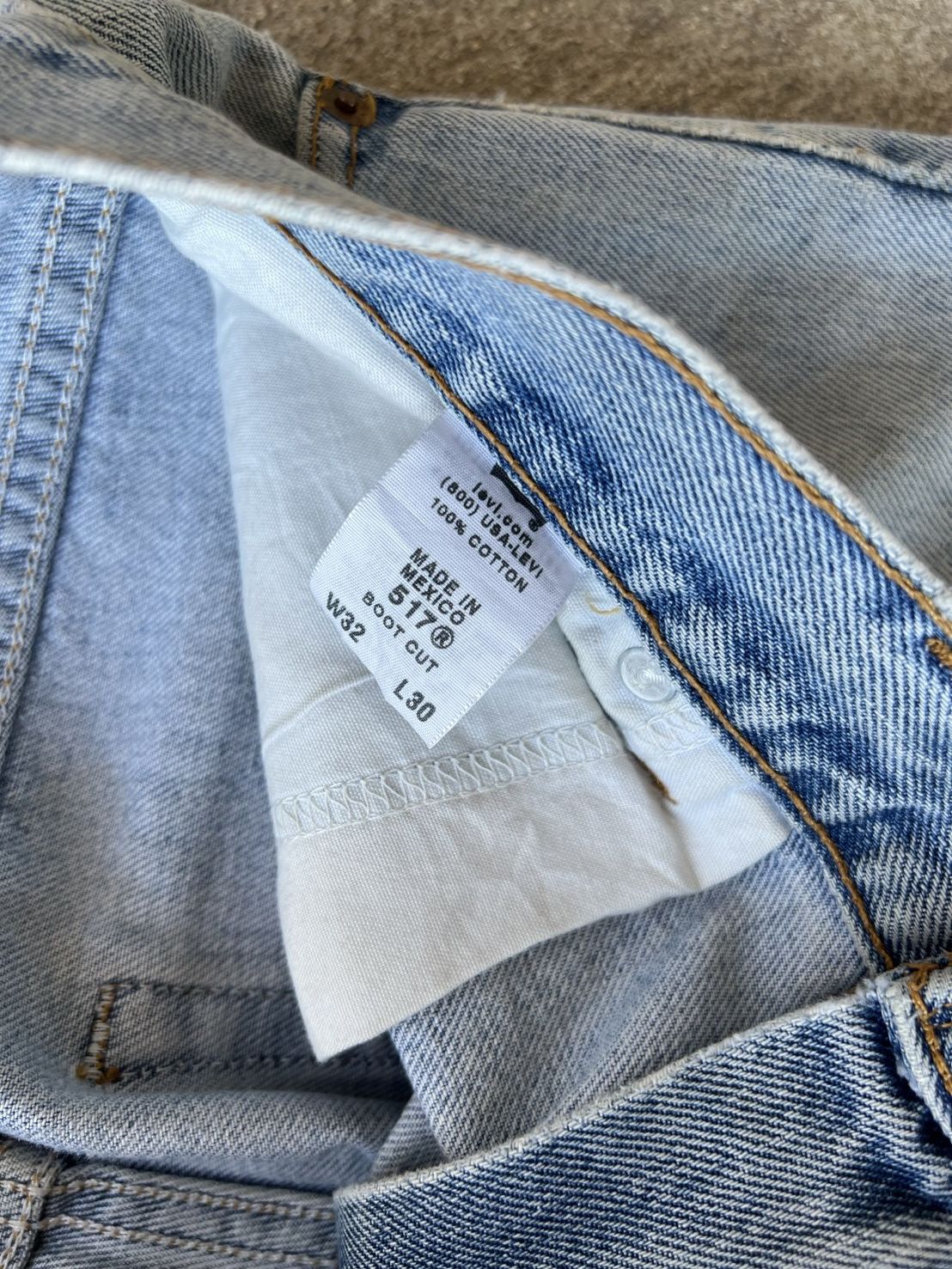Levi's Vintage Clothing 2000s Levi's 517 Bootcut Distressed Jeans Size US 32 / EU 48 - 6 Thumbnail