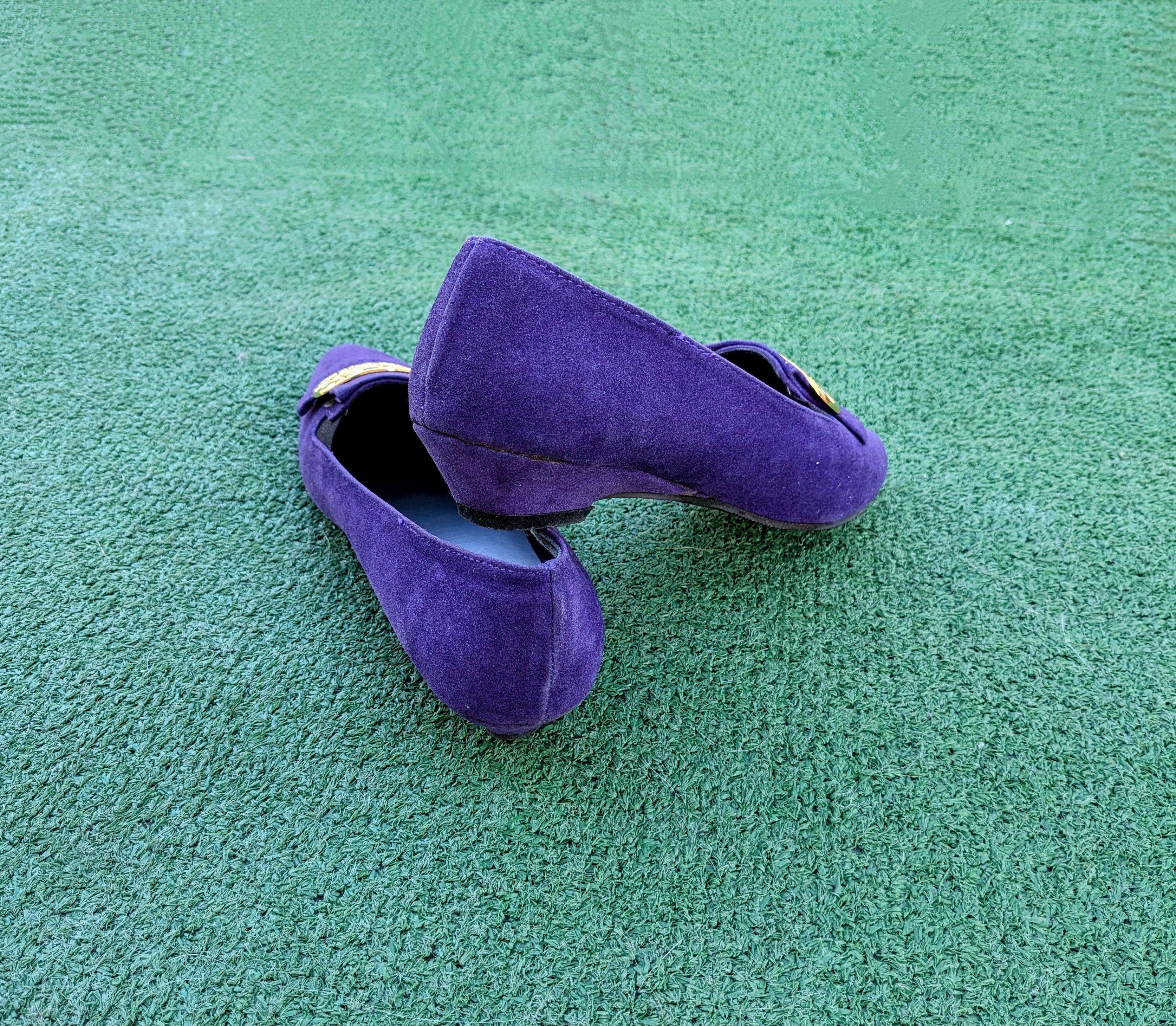 Vintage Genga Vintage Japanese 1970s Velvet Retro Slip-On Flat Shoes Size US 6.5 / IT 36.5 - 3 Thumbnail