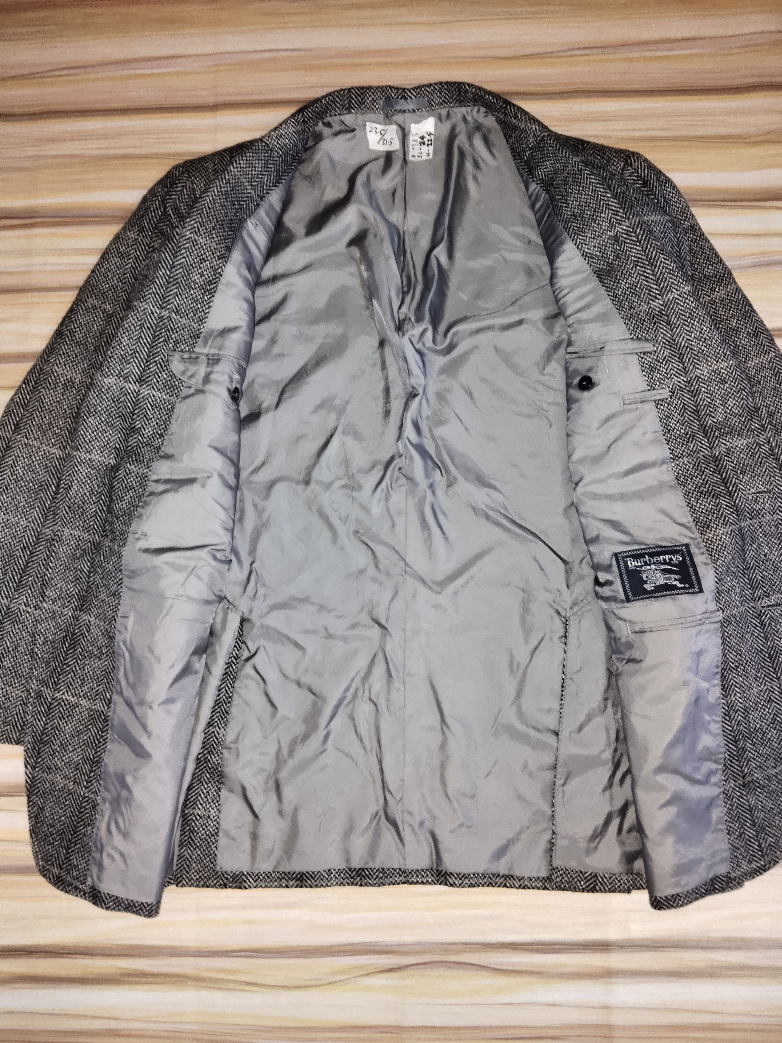 Burberry BURBERRY Wool Blazer Size US L / EU 52-54 / 3 - 3 Thumbnail