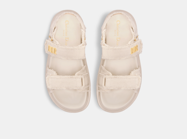Dior o1w1db10725 KCO002 Dioract Sandals in Ecru Size US 12 / IT 42 - 3 Thumbnail