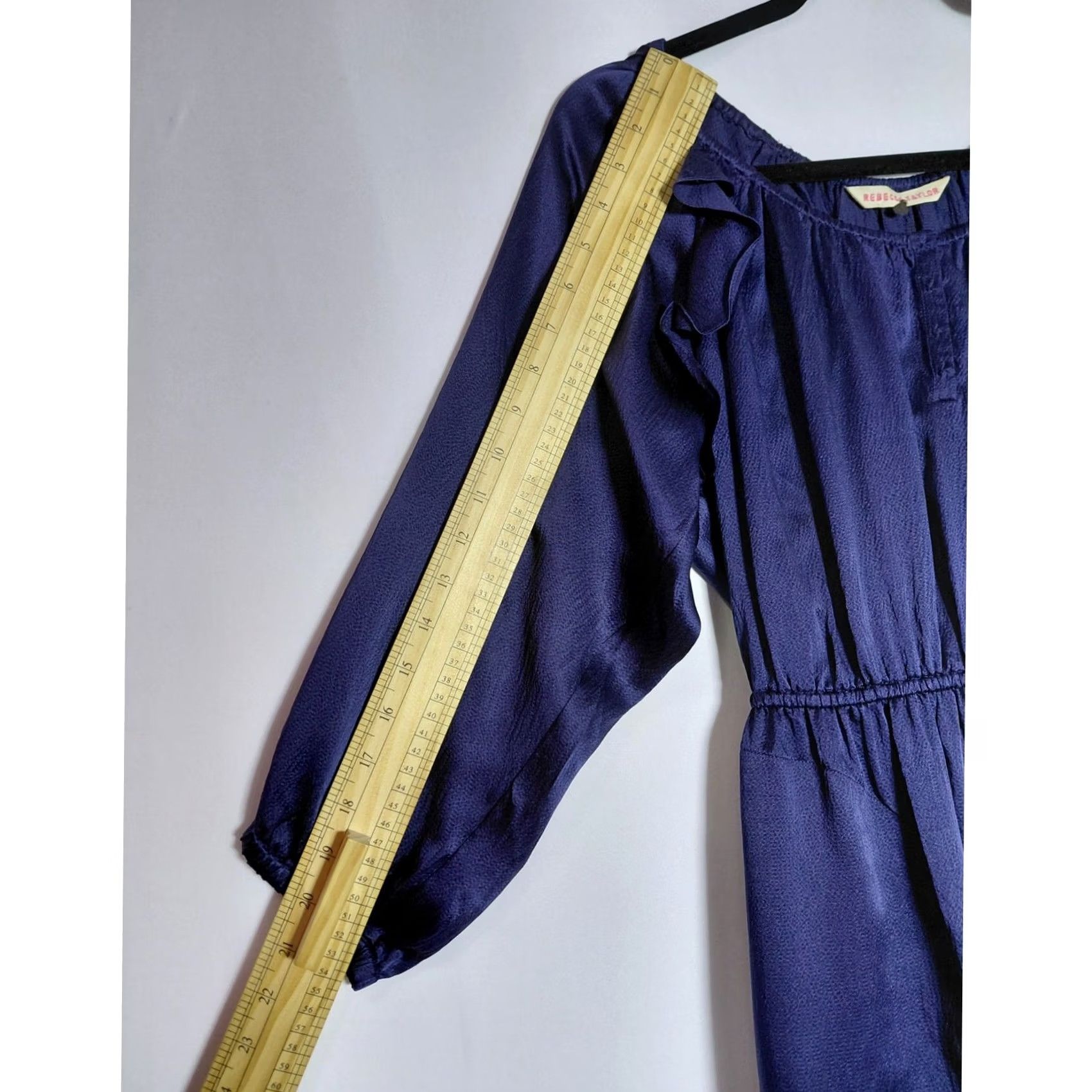 Rebecca Taylor Rebecca Taylor Dress Womens 2XS Purple Silk Long Sleeve Short Women Size Size XXS / US 00 / IT 34 - 6 Thumbnail