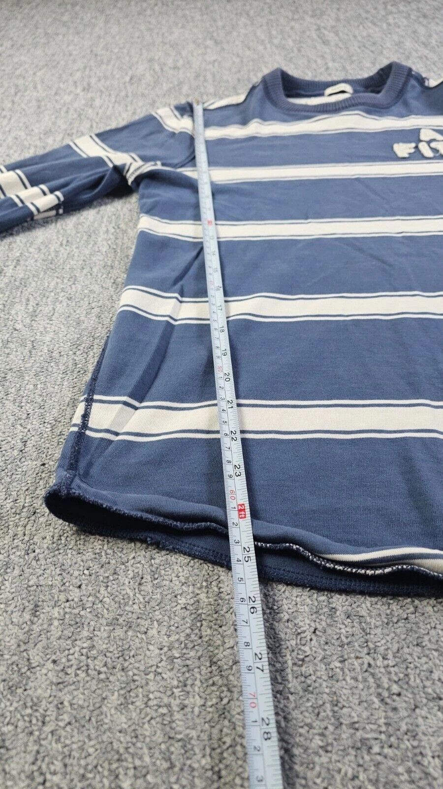Abercrombie & Fitch Abercrombie Fitch Y2K Muscle Fit Stripe Crew Sweatshirt XL Size US XL / EU 56 / 4 - 11 Thumbnail