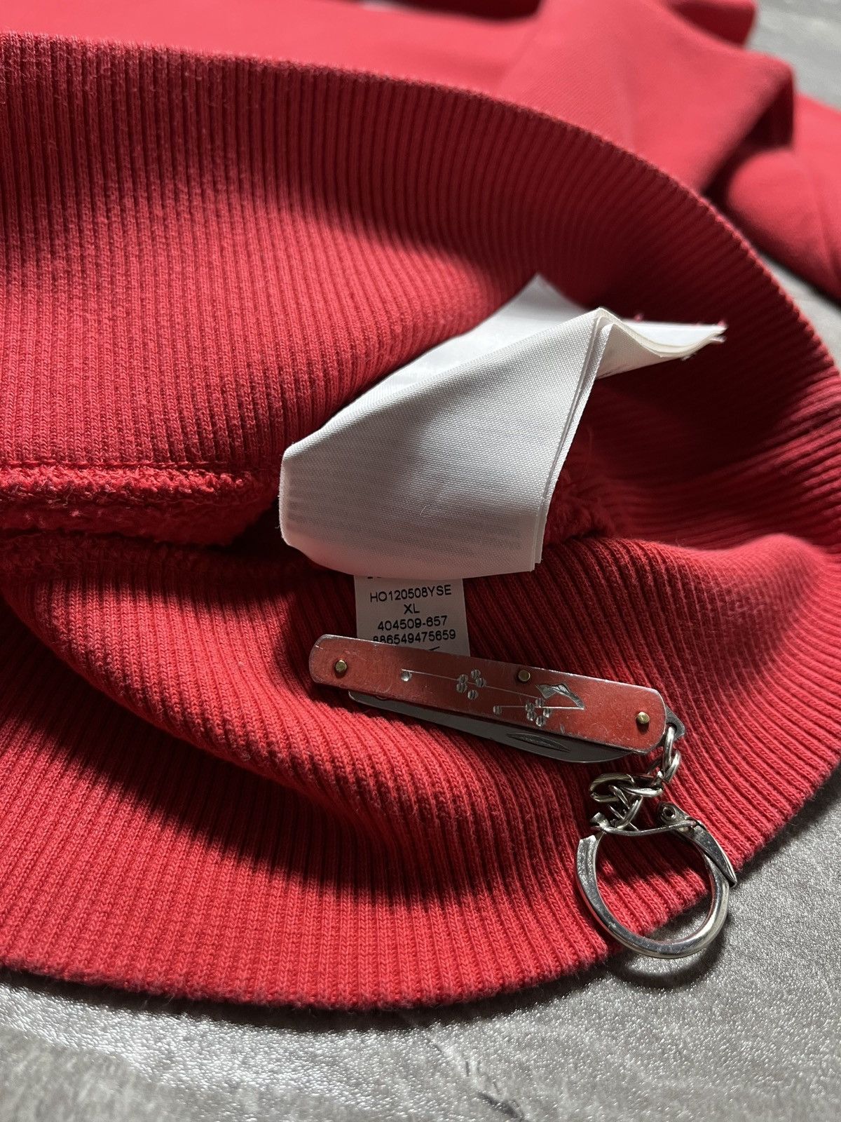 Nike Vintage Nike Sweatshirt 90s Mini Swoosh Red Size US XL / EU 56 / 4 - 5 Thumbnail
