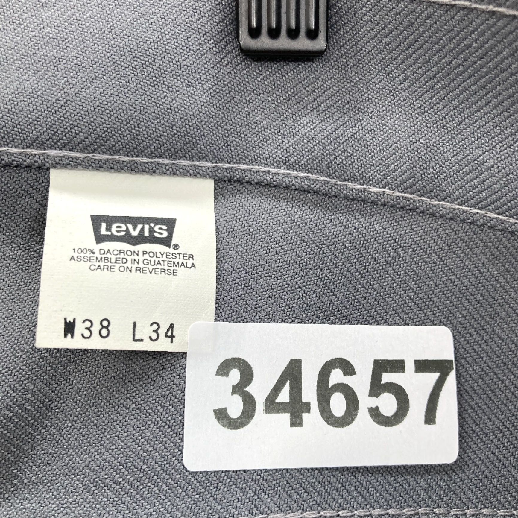 Levi's VINTAGE Levi's 517 Bootcut Pants Mens 38x34 Gray Twill Polyester 1999 Size US 38 / EU 54 - 6 Thumbnail