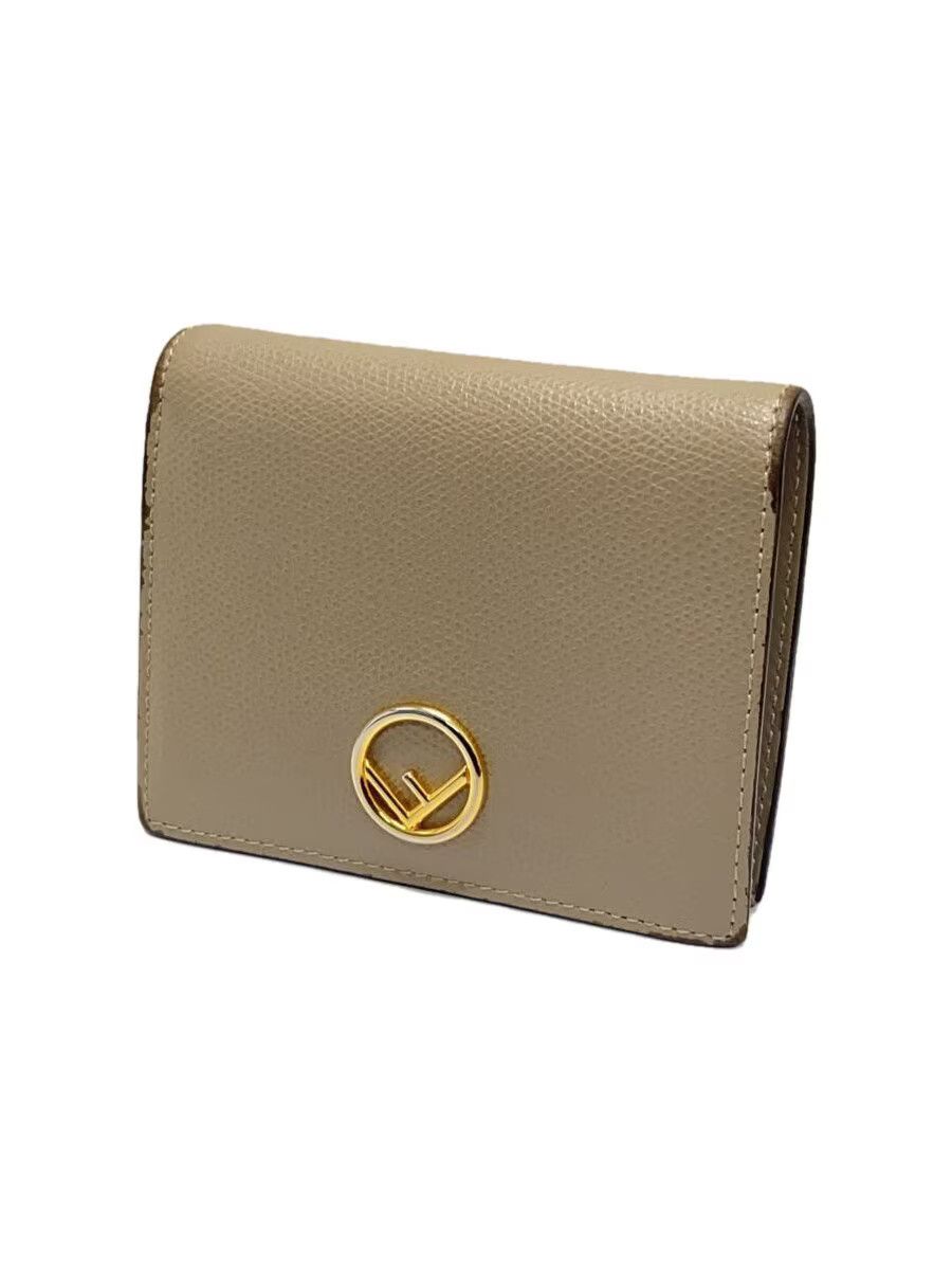 Fendi Fendi Leather Bi-Fold Wallet Grey Size ONE SIZE - 1 Thumbnail