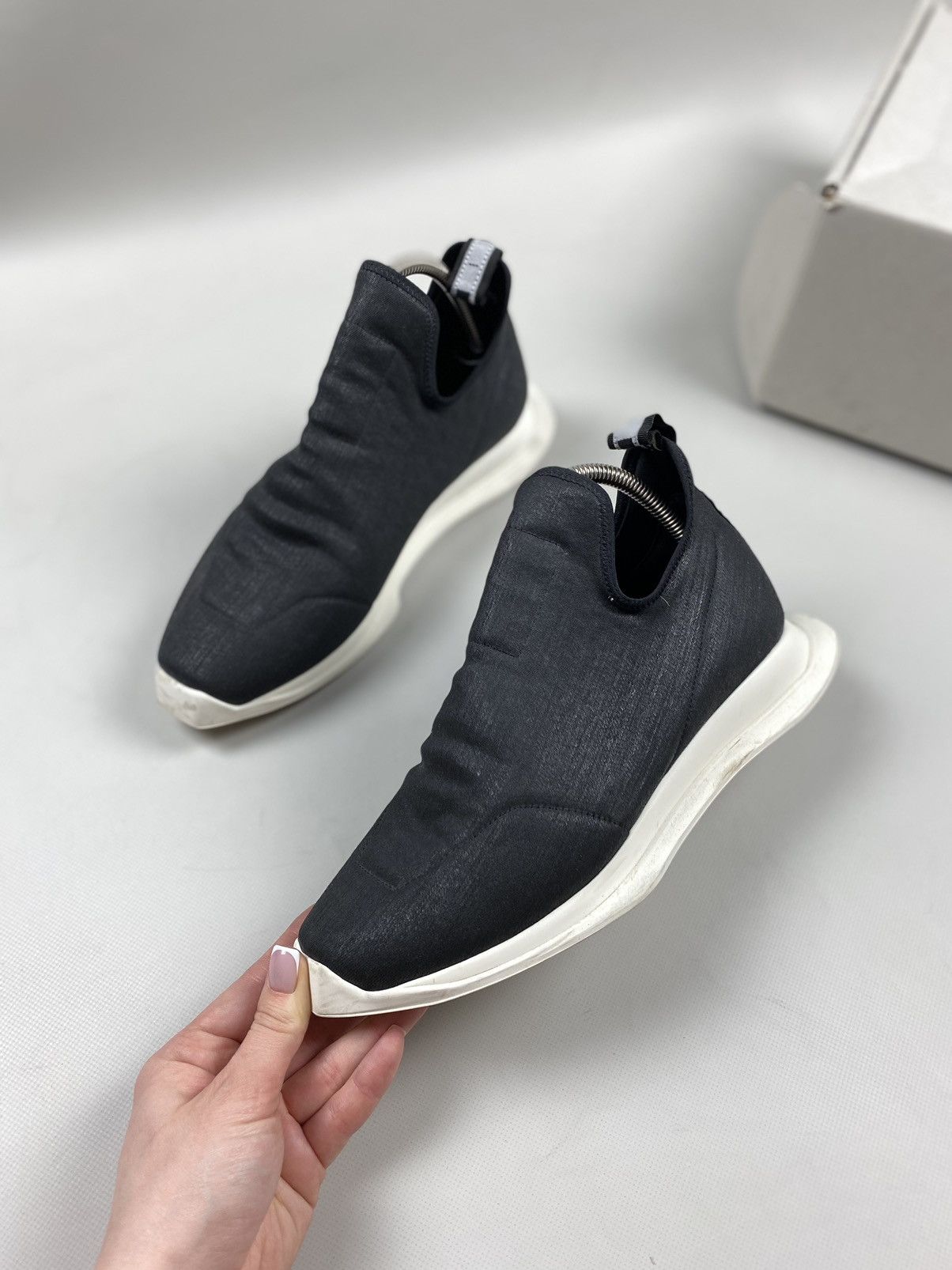 Rick Owens Drkshdw New! Rick Owens DRKSHDW avant-garde low top sneaker shoes Size US 9 / IT 39 - 10 Thumbnail