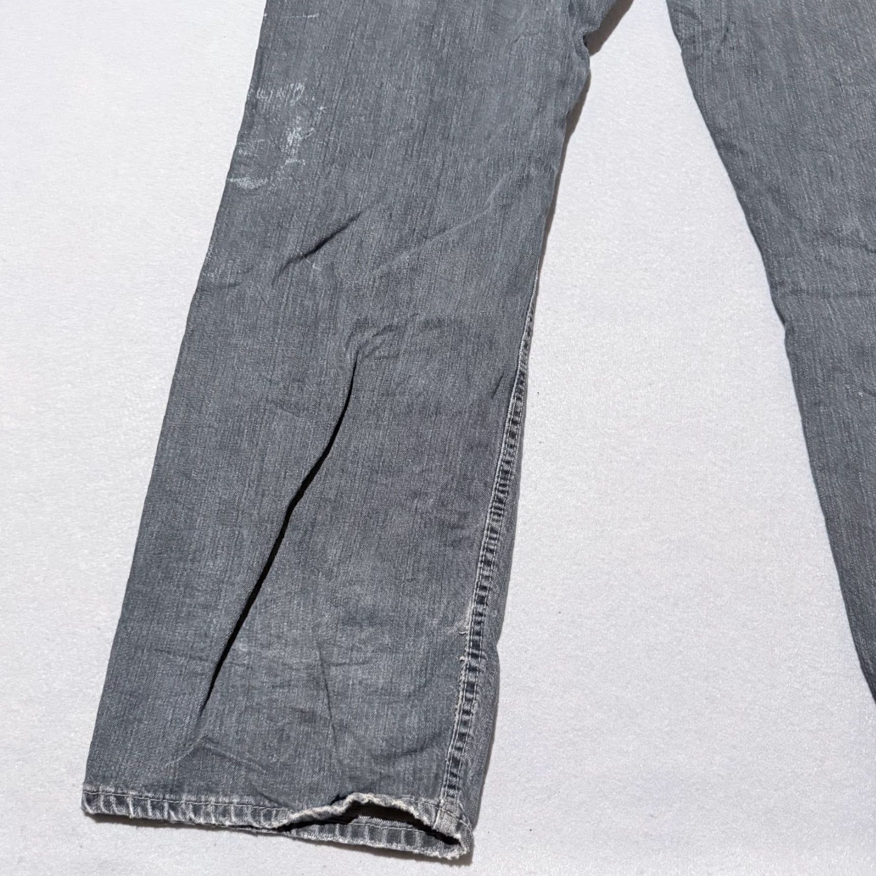 Wrangler Wrangler Jeans Men Gray Denim Mid Rise Classic Loose Straight Zip Fly 36x32 Jeans Size US 36 / EU 52 - 7 Thumbnail