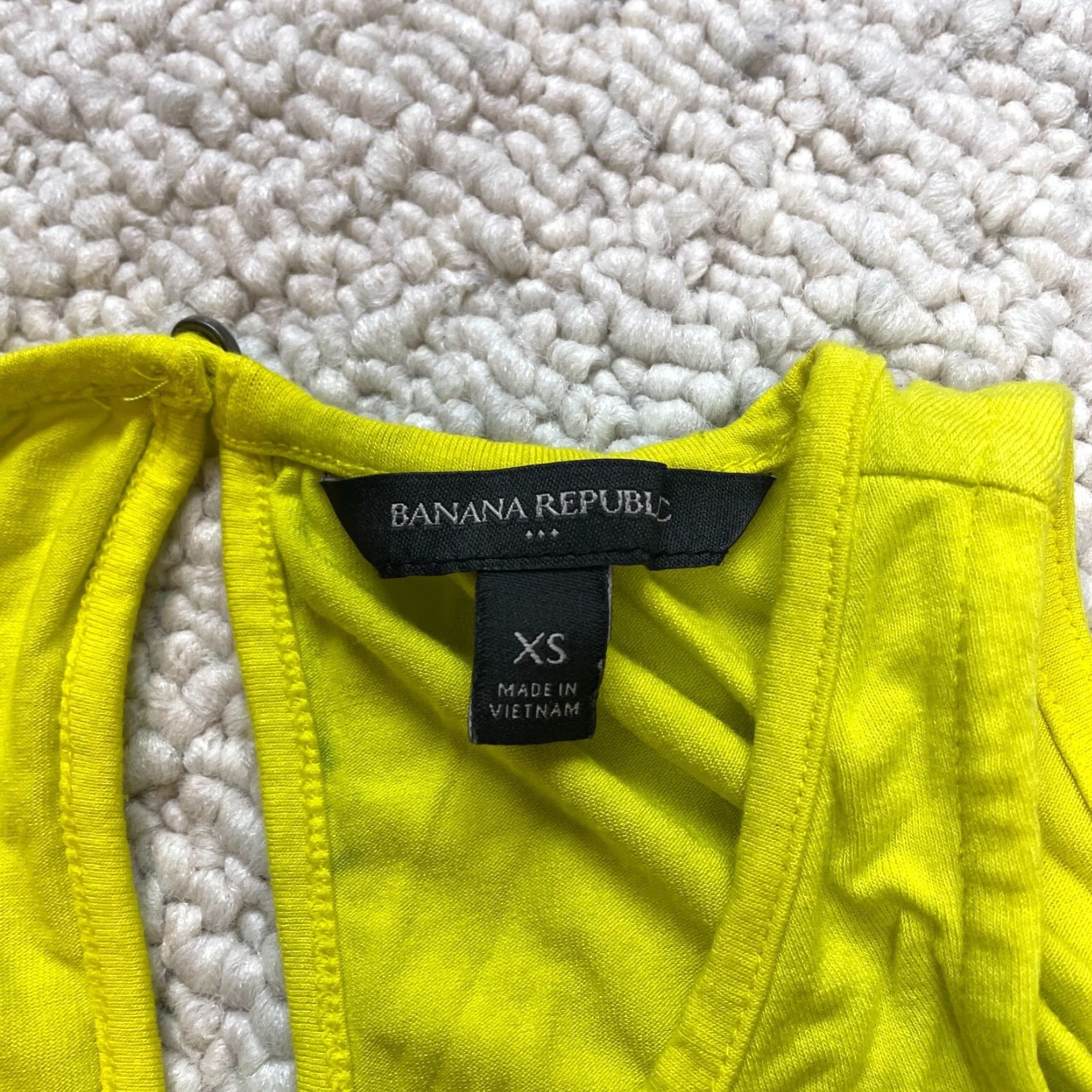 Banana Republic Banana Republic Dress Womens XS Sleeveless Midi Yellow Rayon Fit & Flare Size XS / US 0-2 / IT 36-38 - 5 Thumbnail