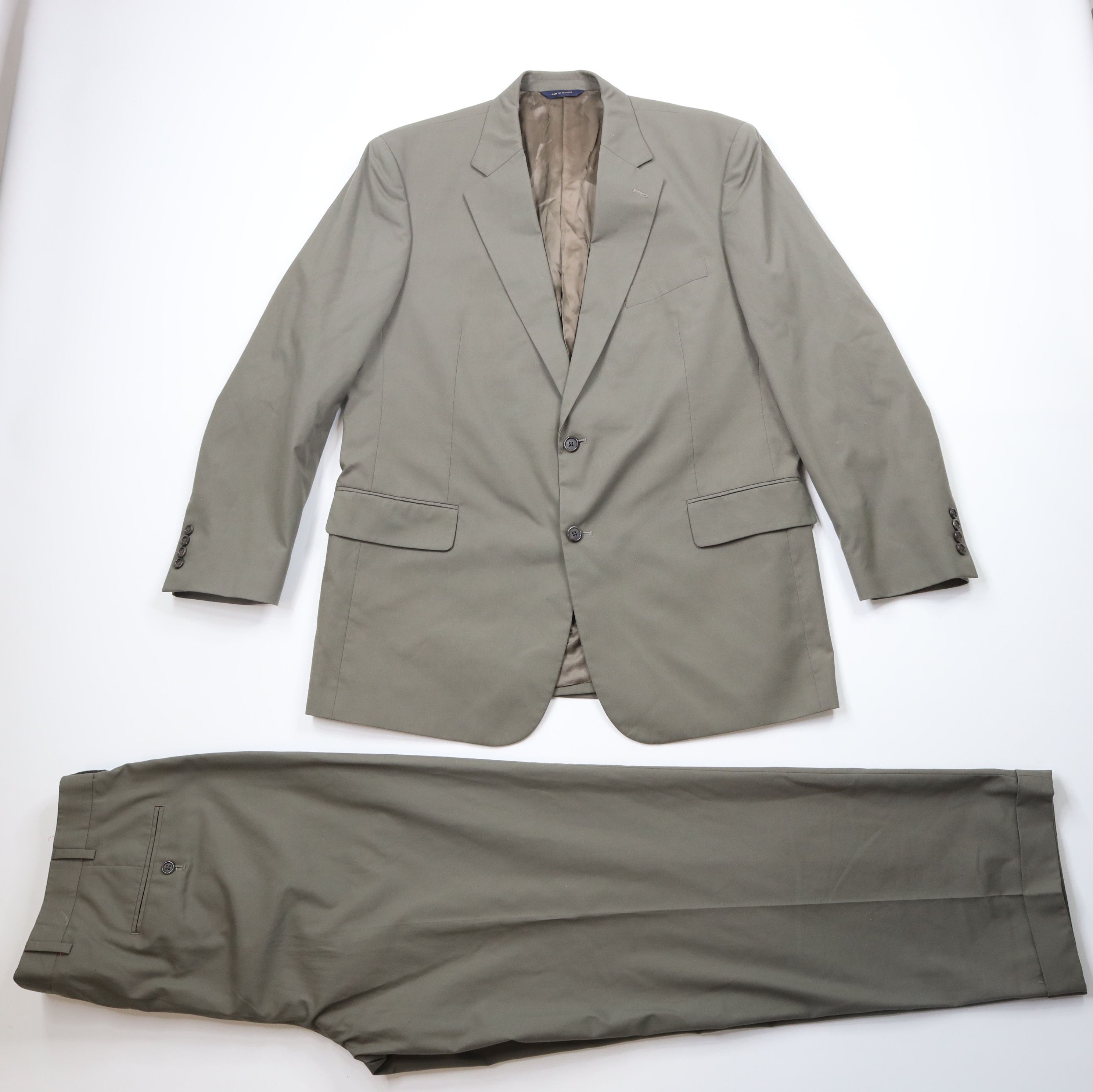 Brooks Brothers Brooks Brothers 2 Piece Wedding Suit Grayish Green Size 44L - 1 Thumbnail