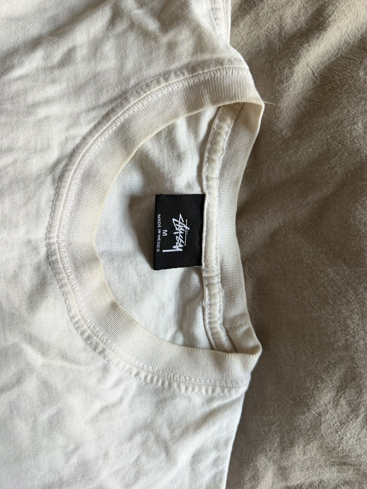 Stussy Vintage Stüssy Hand-Stitched Graphic T-Shirt (White) Size US M / EU 48-50 / 2 - 3 Thumbnail