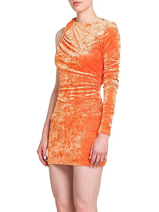 Versace o1y0226 Mini Dress in Orange Size M / US 6-8 / IT 42-44 - 3 Thumbnail