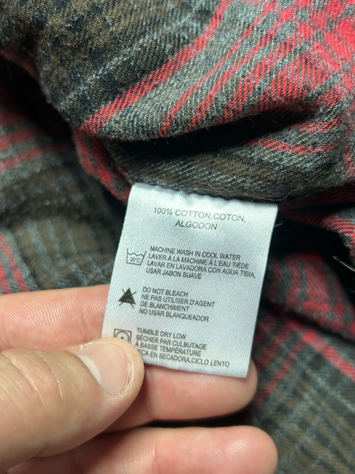 Vintage Boston traders flannel shirt shadow plaid brushed cotton L Size US L / EU 52-54 / 3 - 4 Thumbnail