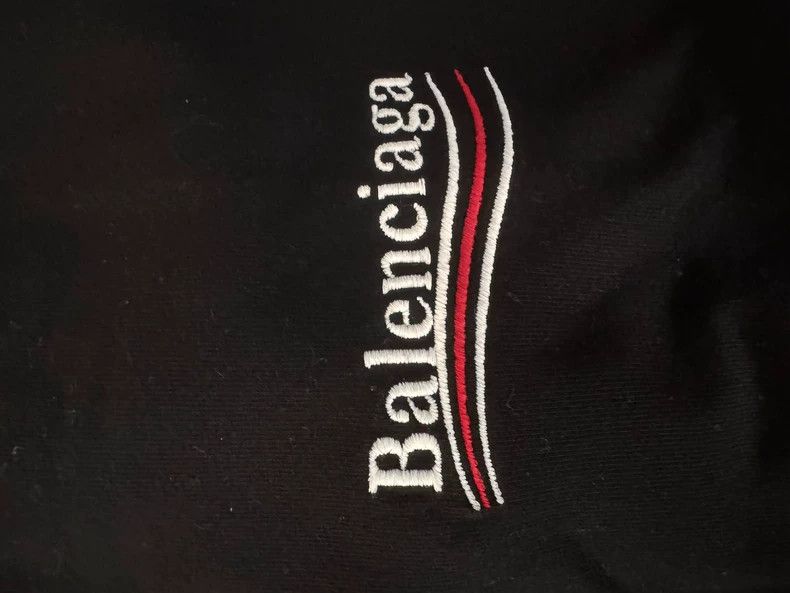 Balenciaga Balenciaga Black embroidered cola short sleeves Size US XS / EU 42 / 0 - 4 Thumbnail