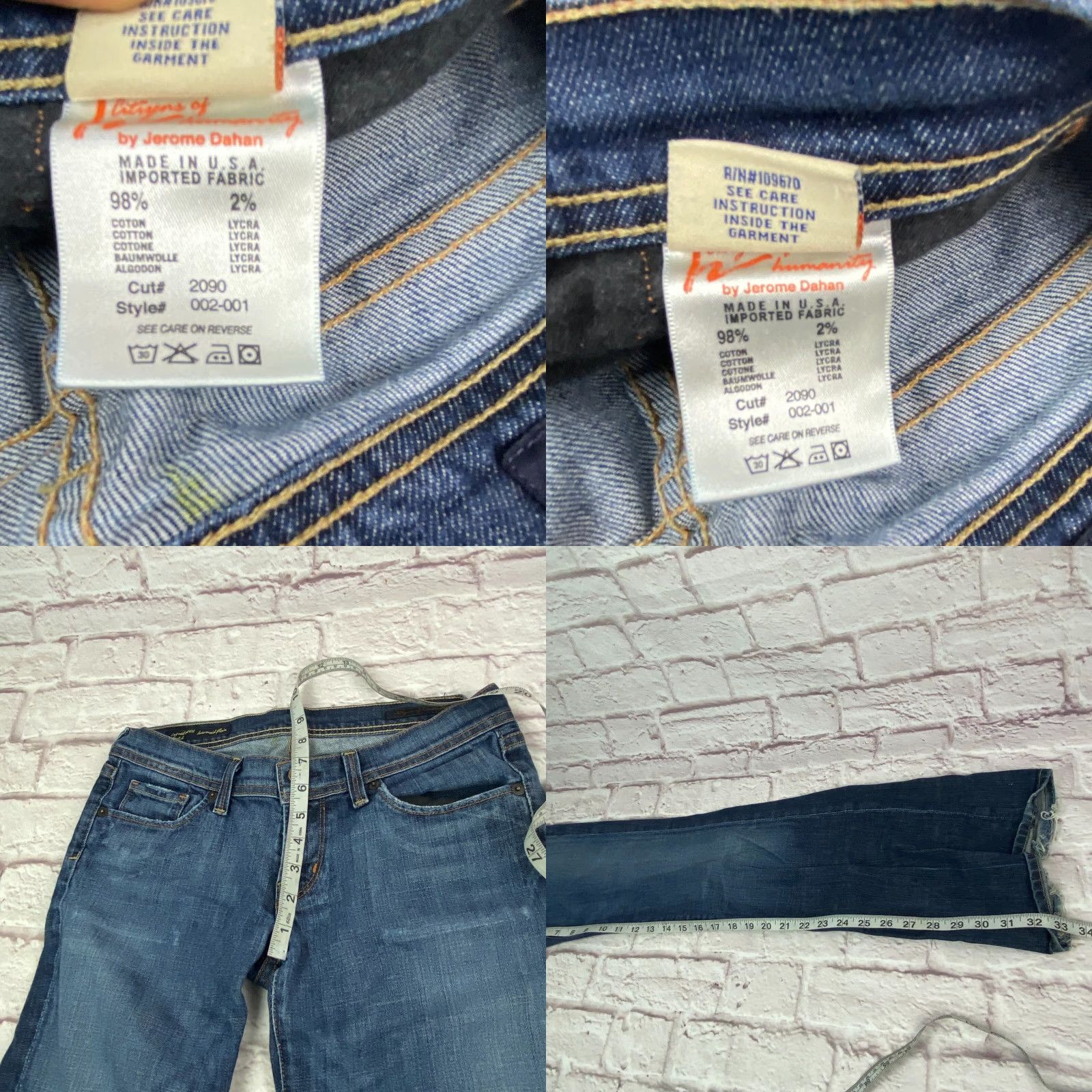 Citizens Of Humanity Citizens of Humanity Jeans Flare Ingrid 28 Stretch Low Rise Denim Blue 90s Bohemian USA Womens Jeans Size 28" / US 6 / IT 42 - 8 Thumbnail