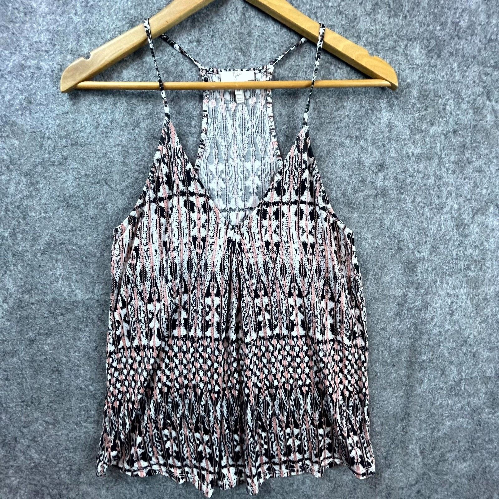 Joie Joie Camisole Top Womens Medium Pink Black Aztec Boho Layer Size M / US 6-8 / IT 42-44 - 1 Thumbnail