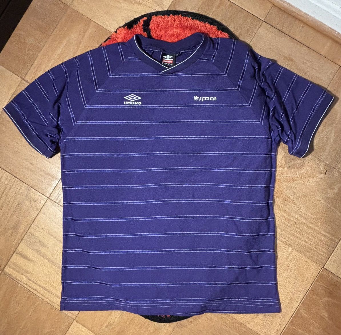 Supreme × Umbro Supreme Umbro Stripe Soccer Jersey Size US M / EU 48-50 / 2 - 2 Thumbnail