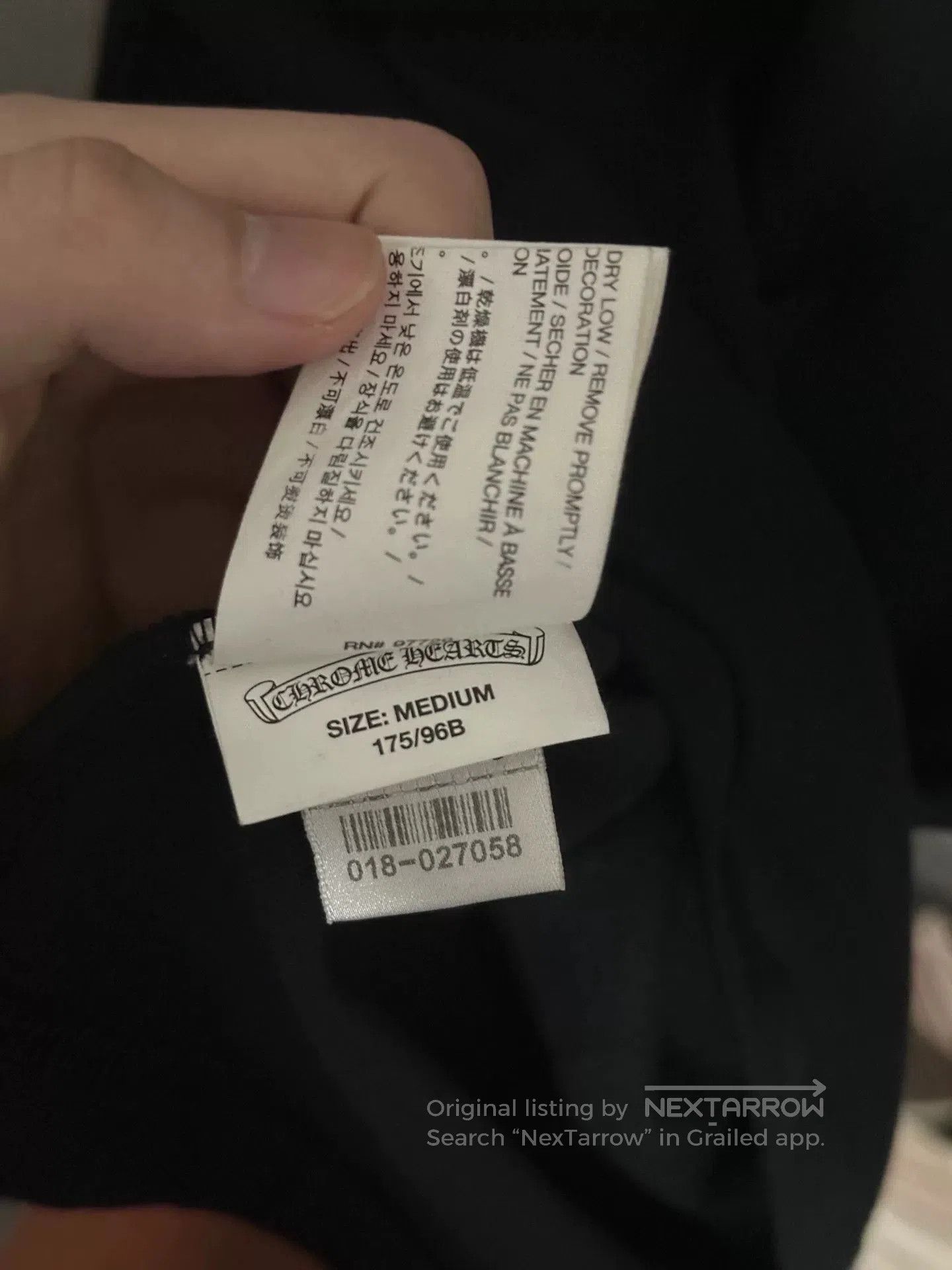 Chrome Hearts chrome hearts black short sleeve pocket t-shirt. Size US M / EU 48-50 / 2 - 4 Thumbnail