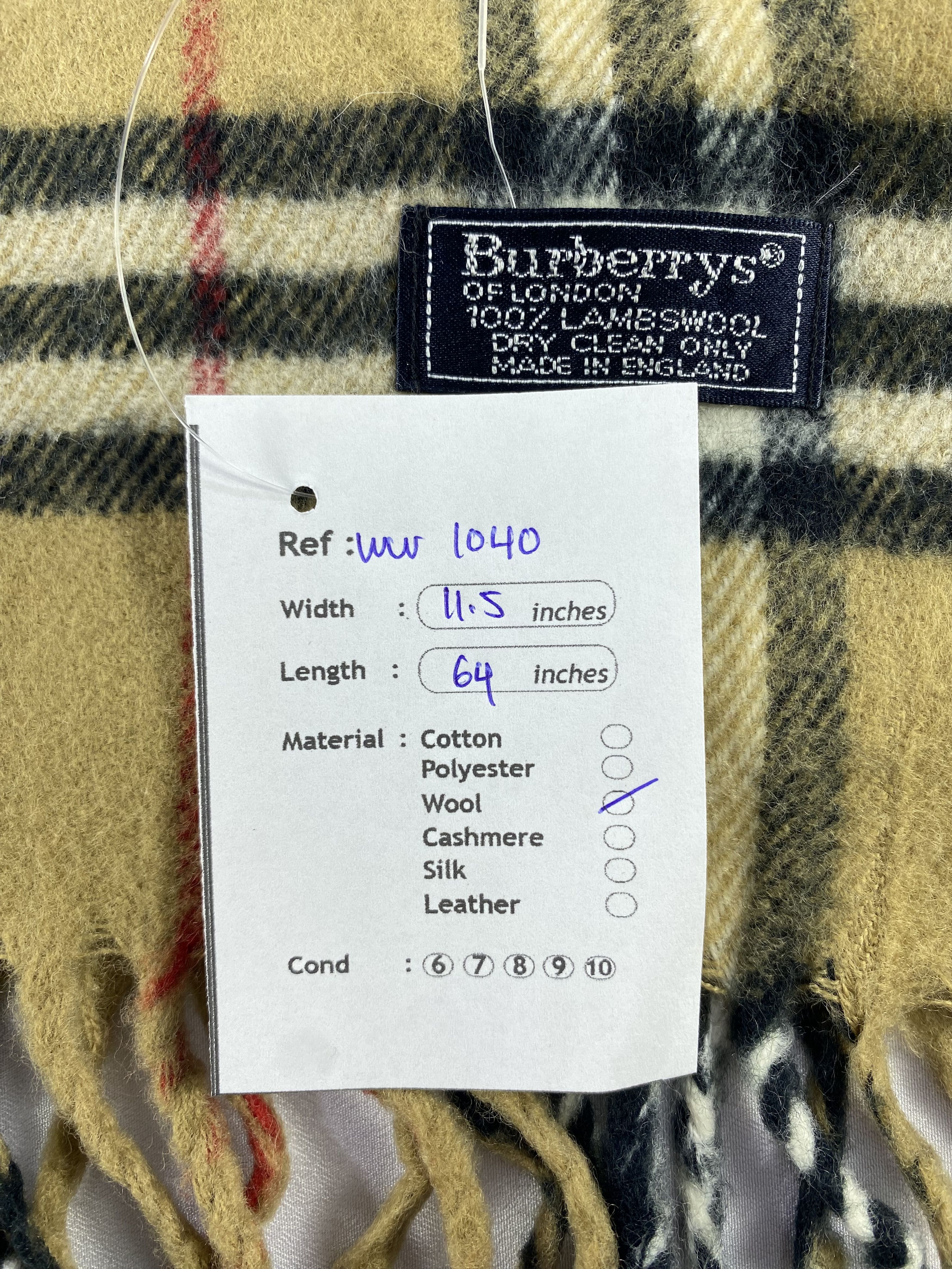 Burberry × Vintage Burberry Scarf / Muffler / Neckwear - WW1040 Size ONE SIZE - 5 Thumbnail