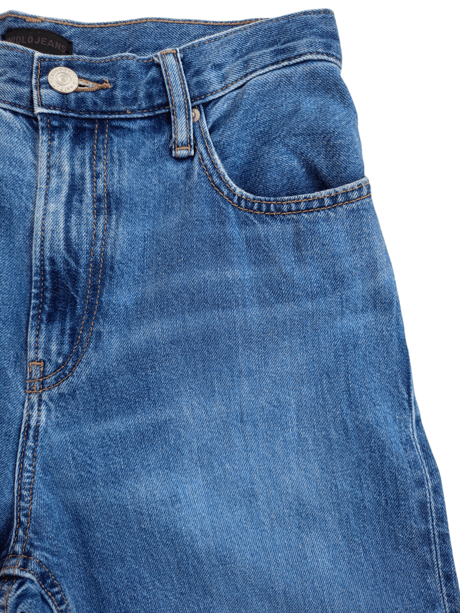 Kaihara Denim × Uniqlo × Vintage UNIQLO Regular Straight Cut Vintage Streetwear Denim Size US 27 - 4 Thumbnail