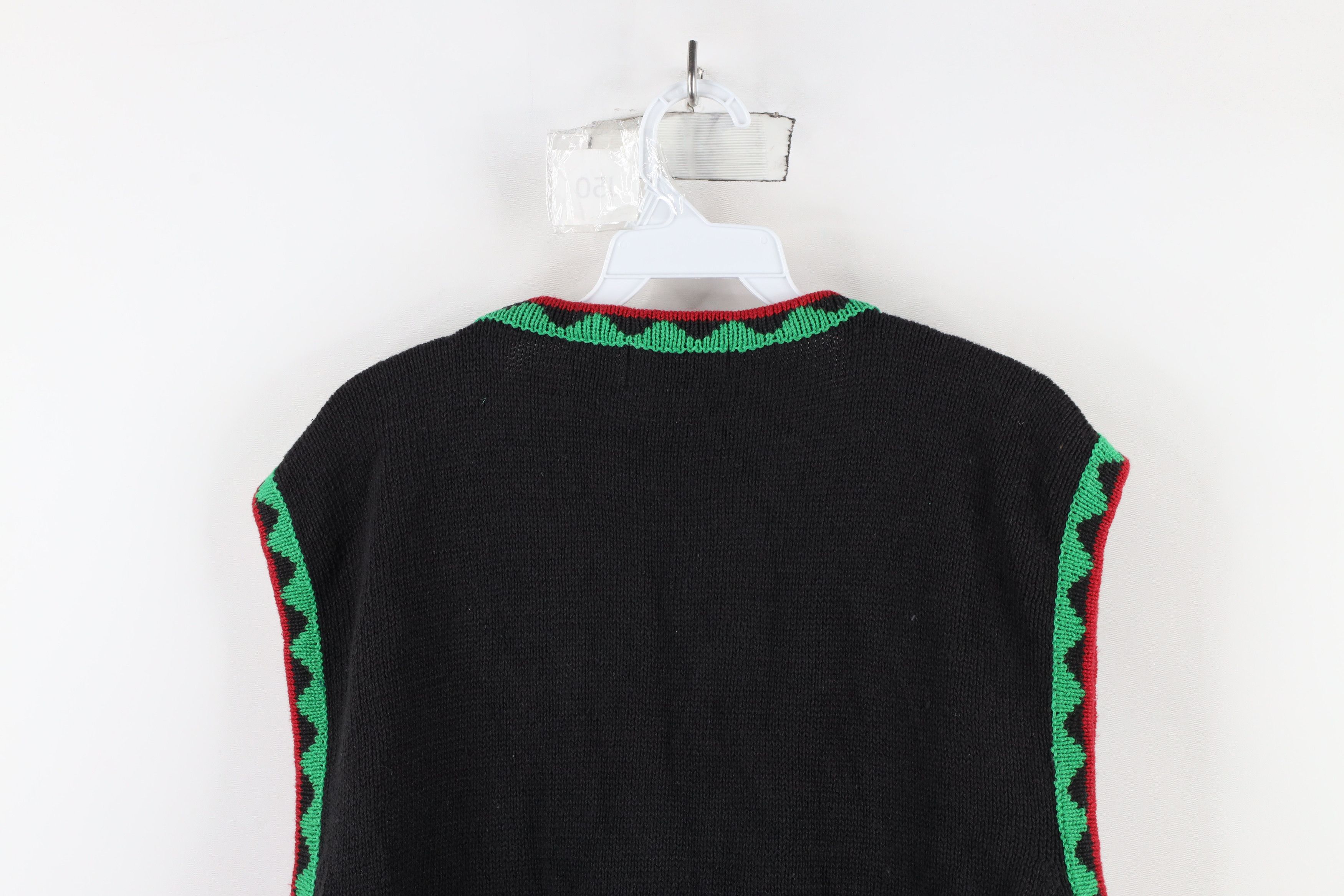 Vintage Vintage 90s Streetwear Wreath Beaded Cardigan Sweater Vest Size XXL / US 16-18 / IT 52-54 - 11 Thumbnail