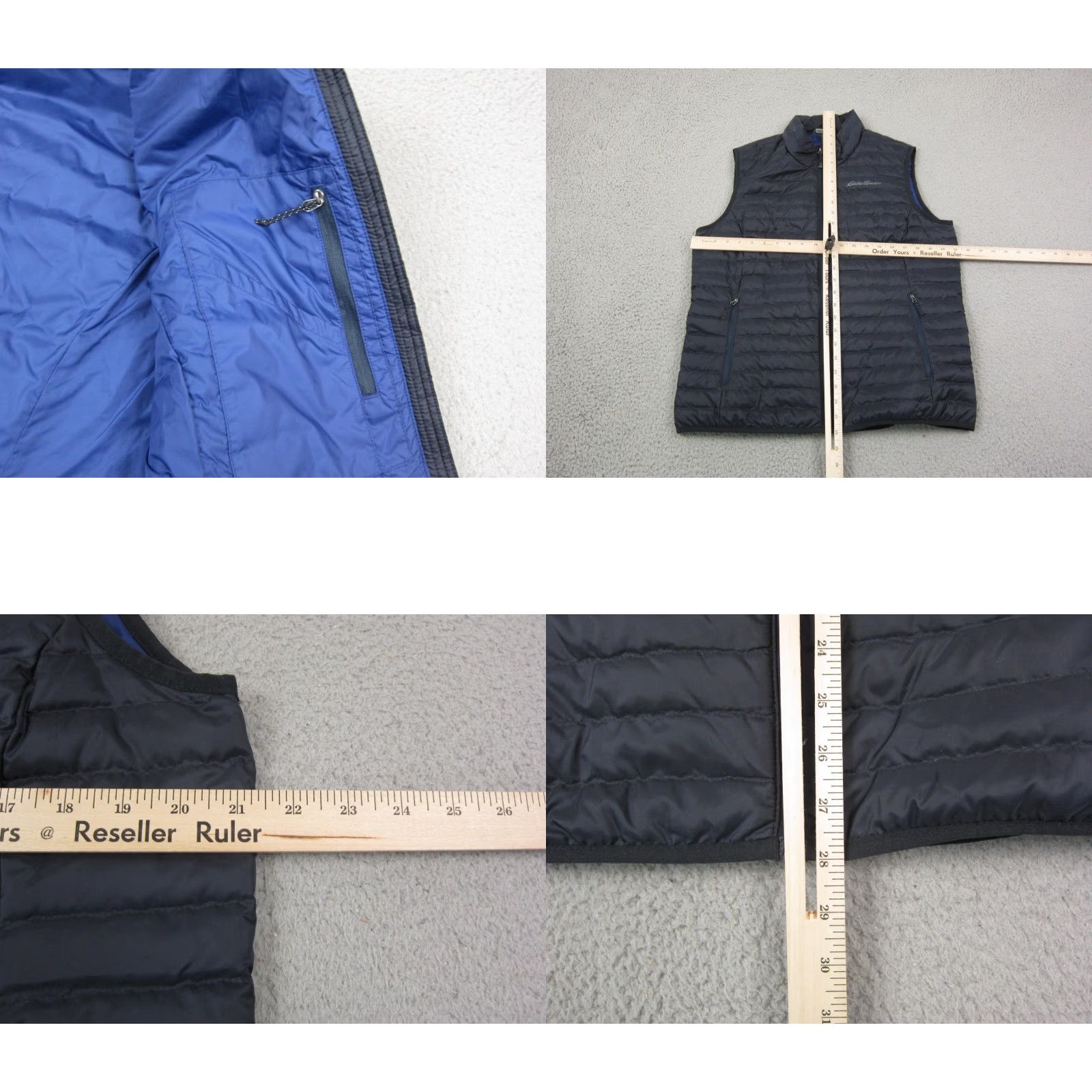 Eddie Bauer Eddie Bauer Puffer Vest Womens L Blue 650 Down Fill Quilted Sleeveless Zip Vest Size L / US 10 / IT 46 - 8 Thumbnail
