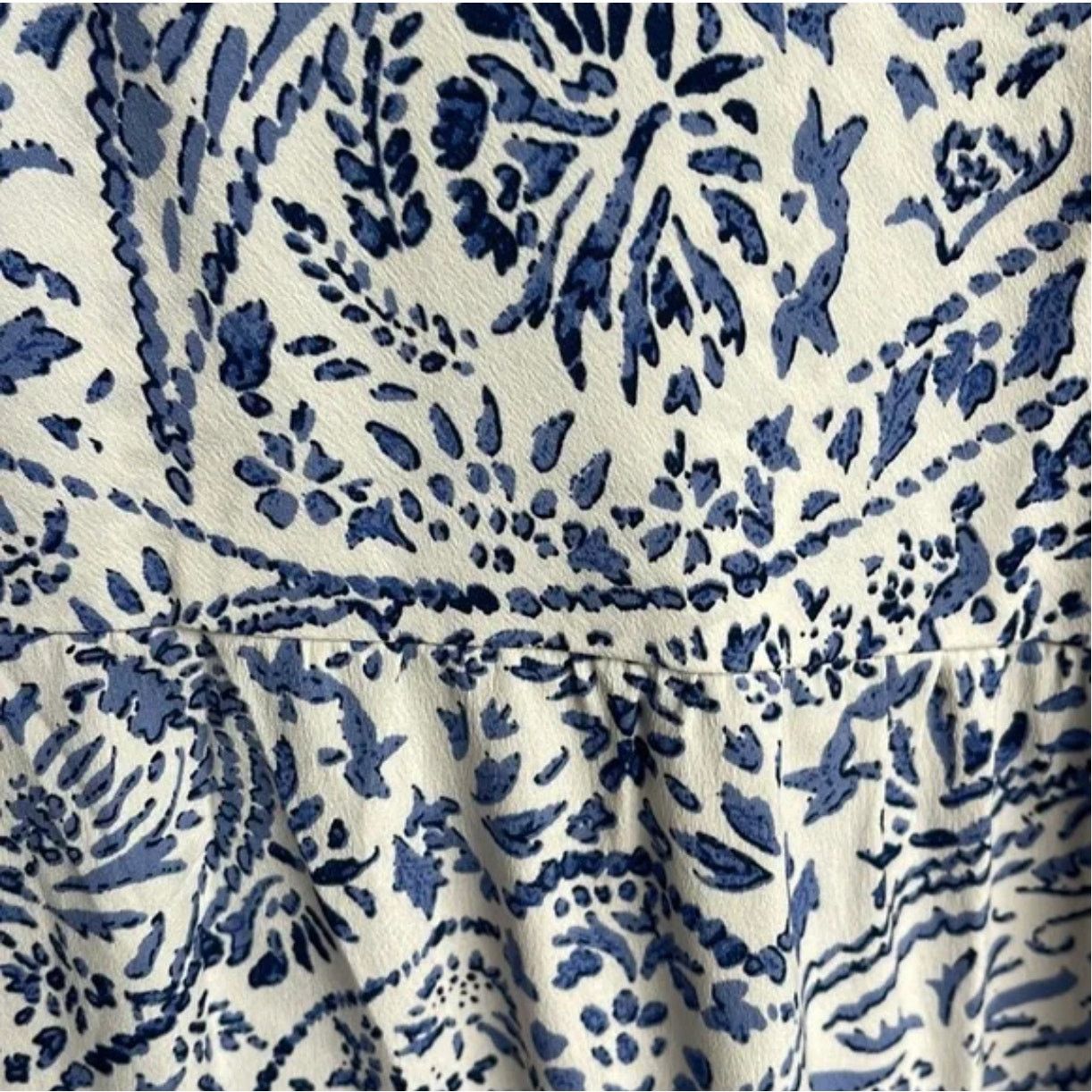REVOLVE THML Vanna Maxi Dress Blue & Cream Women's Size Small Size S / US 4 / IT 40 - 8 Thumbnail