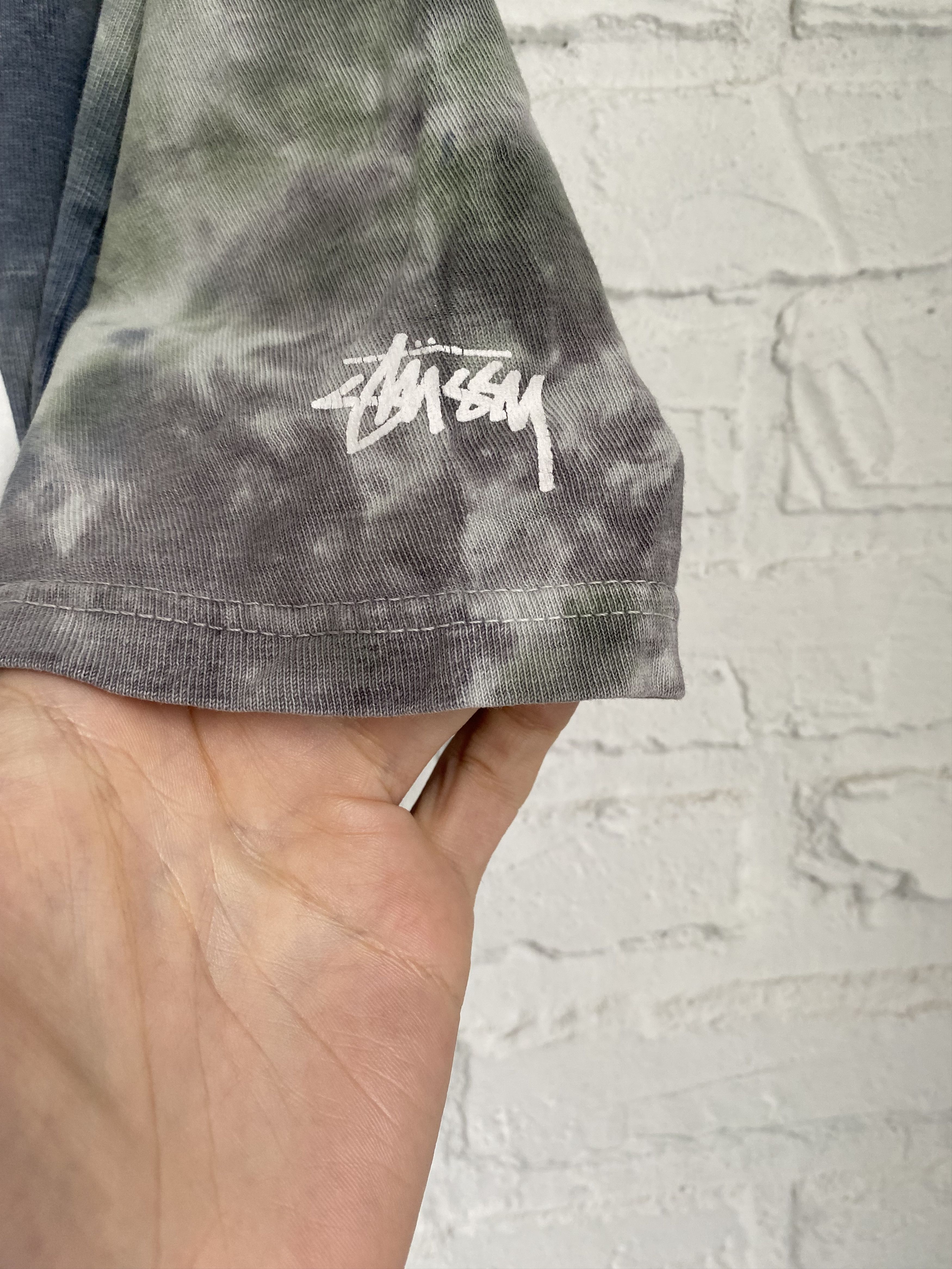 Stussy × Vintage Vintage 2000s Stussy tie dye skull t-shirt Size US L / EU 52-54 / 3 - 2 Thumbnail