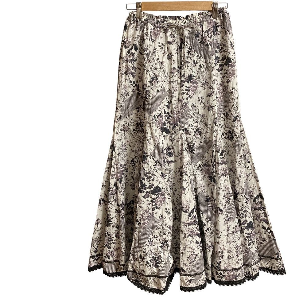 Other Other PINK HOUSE Flower Print Lace Long Skirt Textile Skirts A2184FSY263 DUTY FREE for USA Size ONE SIZE - 1 Thumbnail