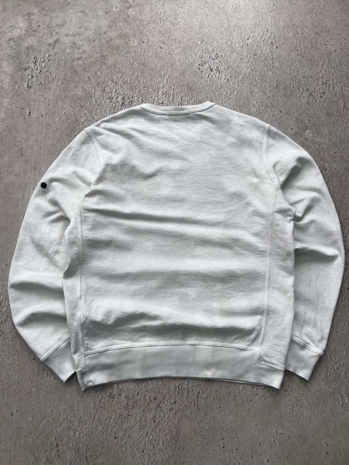 Stone Island WHITE GRADIENT WASHED STONE WHITE SWEATSHIRT STONE ISLAND Size US L / EU 52-54 / 3 - 13 Thumbnail