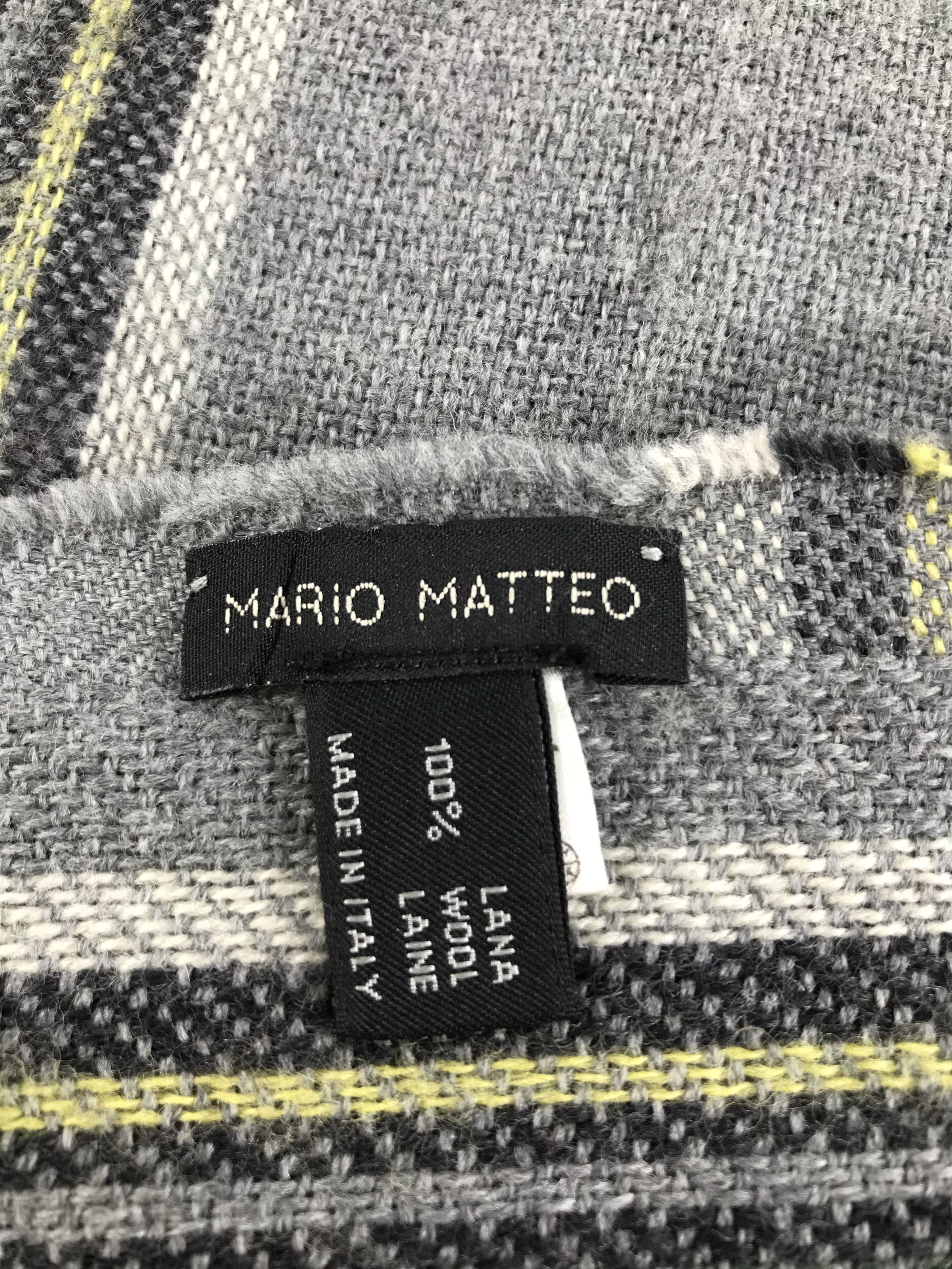 Mario Matteo Mario Matteo Tartan Wool Scarf Muffler V154 Size ONE SIZE - 4 Thumbnail