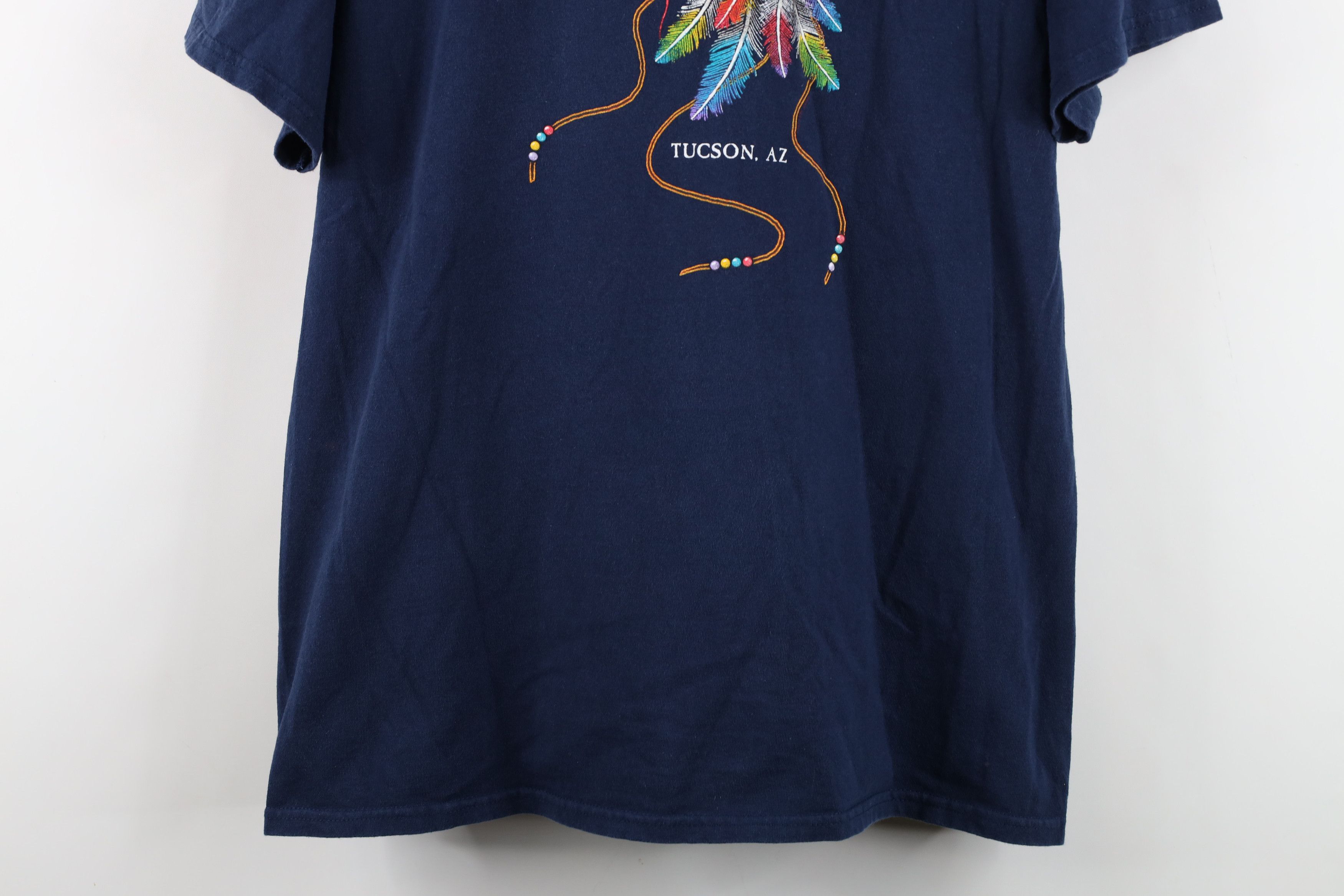 Vintage Vintage 90s Streetwear Geometric Horse Arizona T-Shirt USA Size US L / EU 52-54 / 3 - 3 Thumbnail