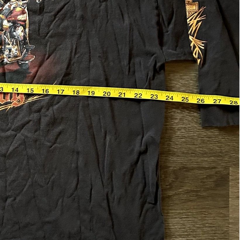 Harley Davidson Vtg Brown Harley Davidson Fat Boy shirt Size US XXL / EU 58 / 5 - 4 Thumbnail